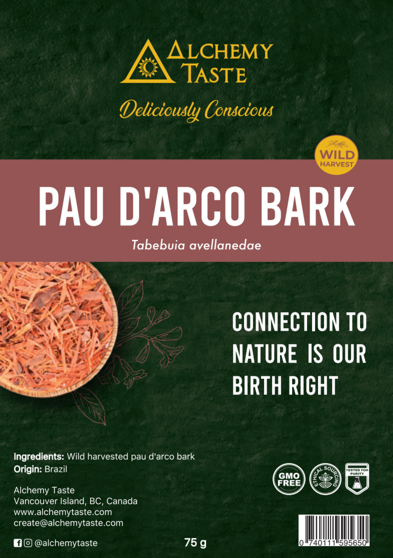 Pau D'Arco Labo パウダルコ Wild Harvest Pau D'Arco Bark — 75g & 1lb | Buy Online Canada