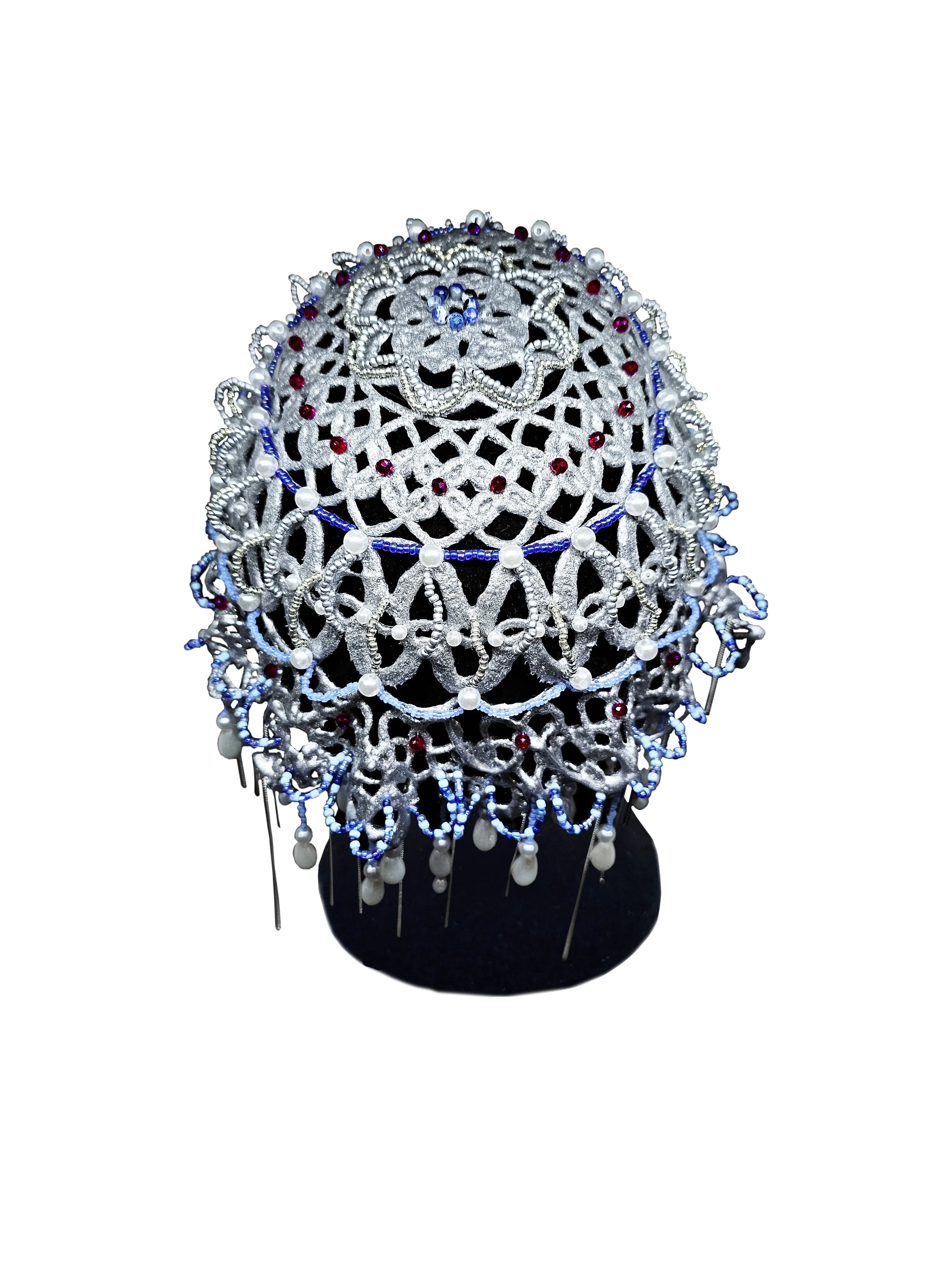 Echoes of Kabuszby Headpiece, 2024/25, Laceborne Collection
