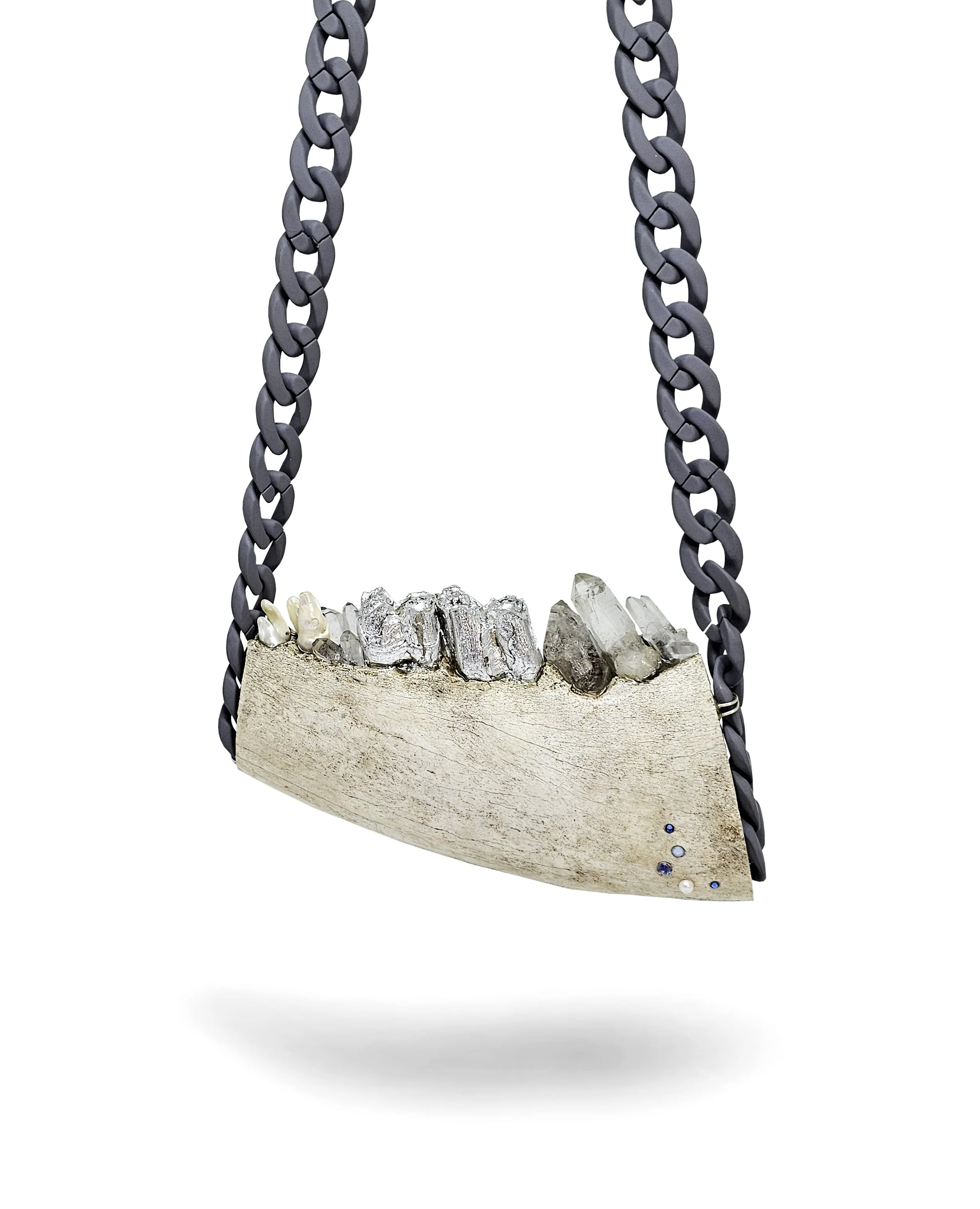 Persephone's Stone Jaw Neckpiece - hanging.jpg