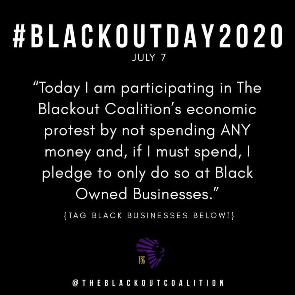 #BLACKOUTDAY2020
