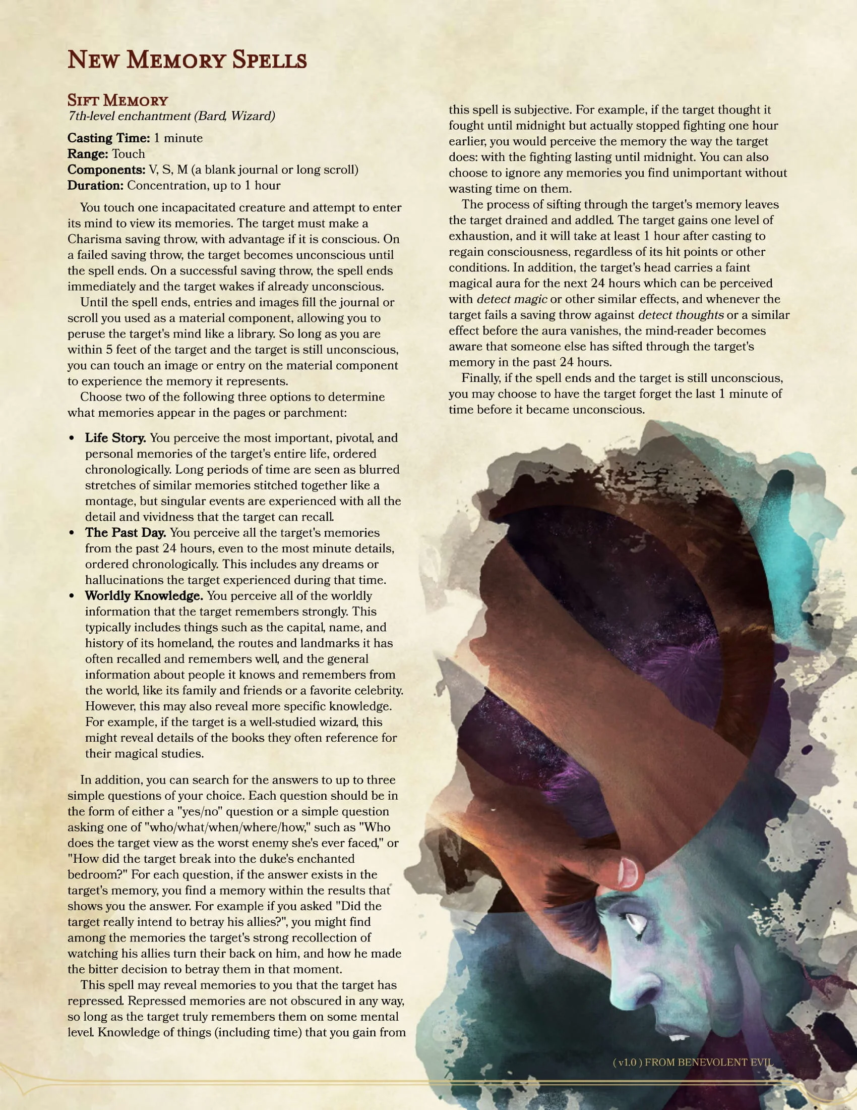 New Spells: Memory Magic