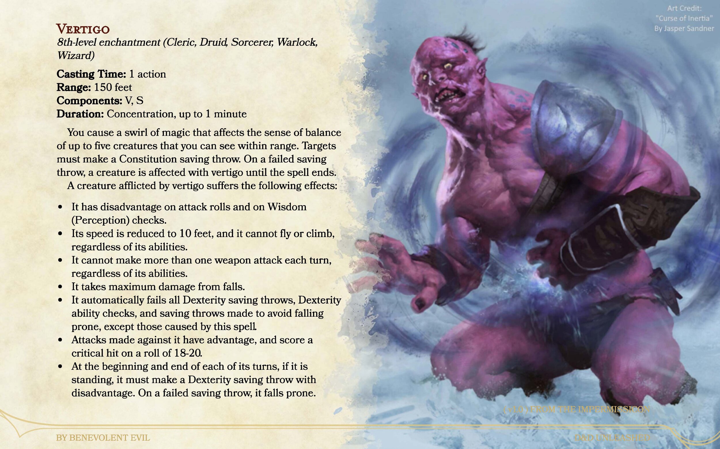 New Spell Master Pathomancy — DND Unleashed A Homebrew Expansion for