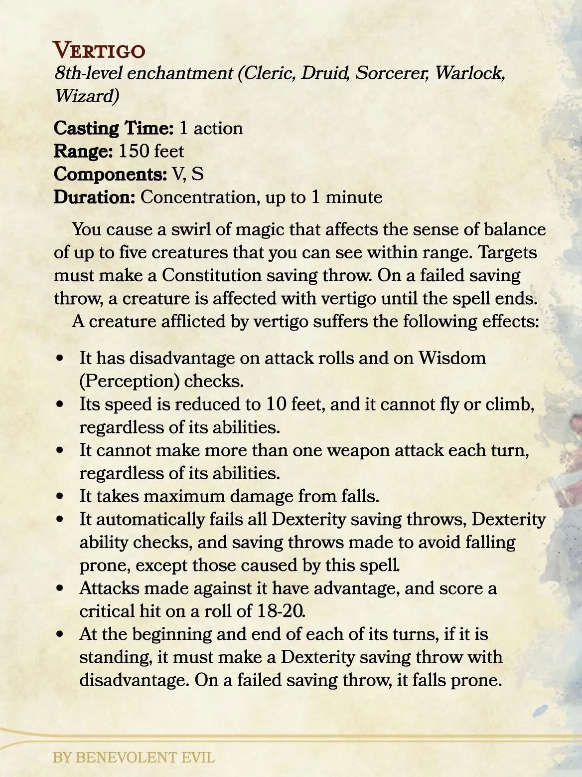 New Spell: Master Pathomancy