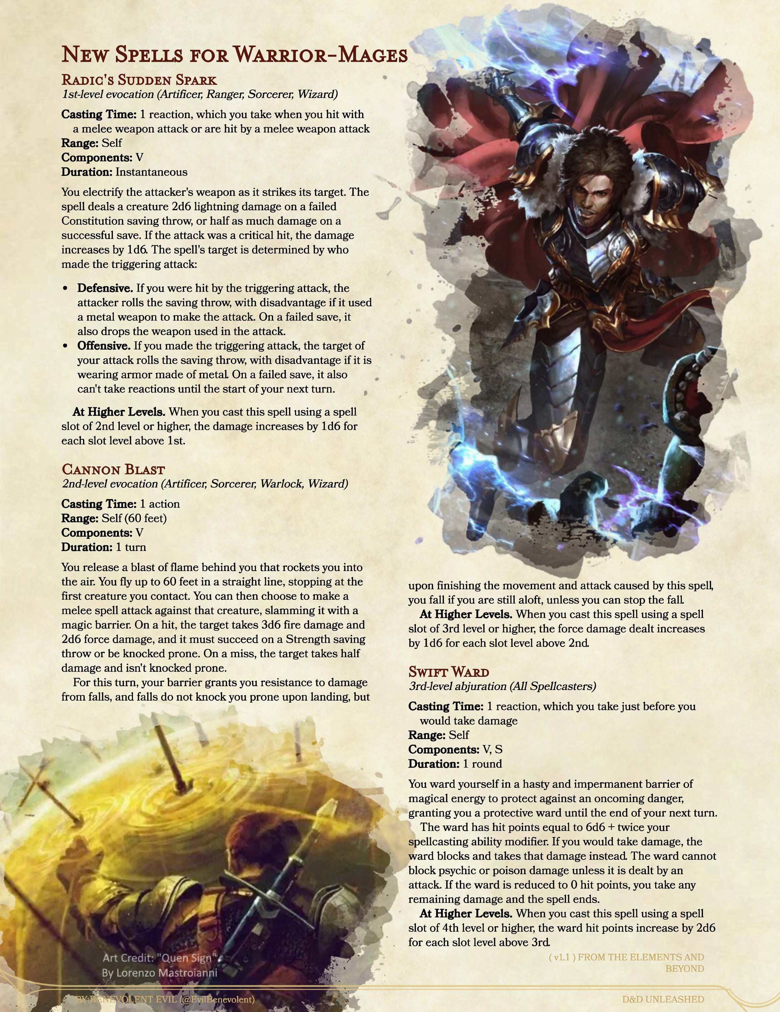 Updated Spells For Warrior Mages DND Unleashed A Homebrew Expansion updated-spells-for-warrior-mages-dnd-unleashed-a-homebrew-expansion