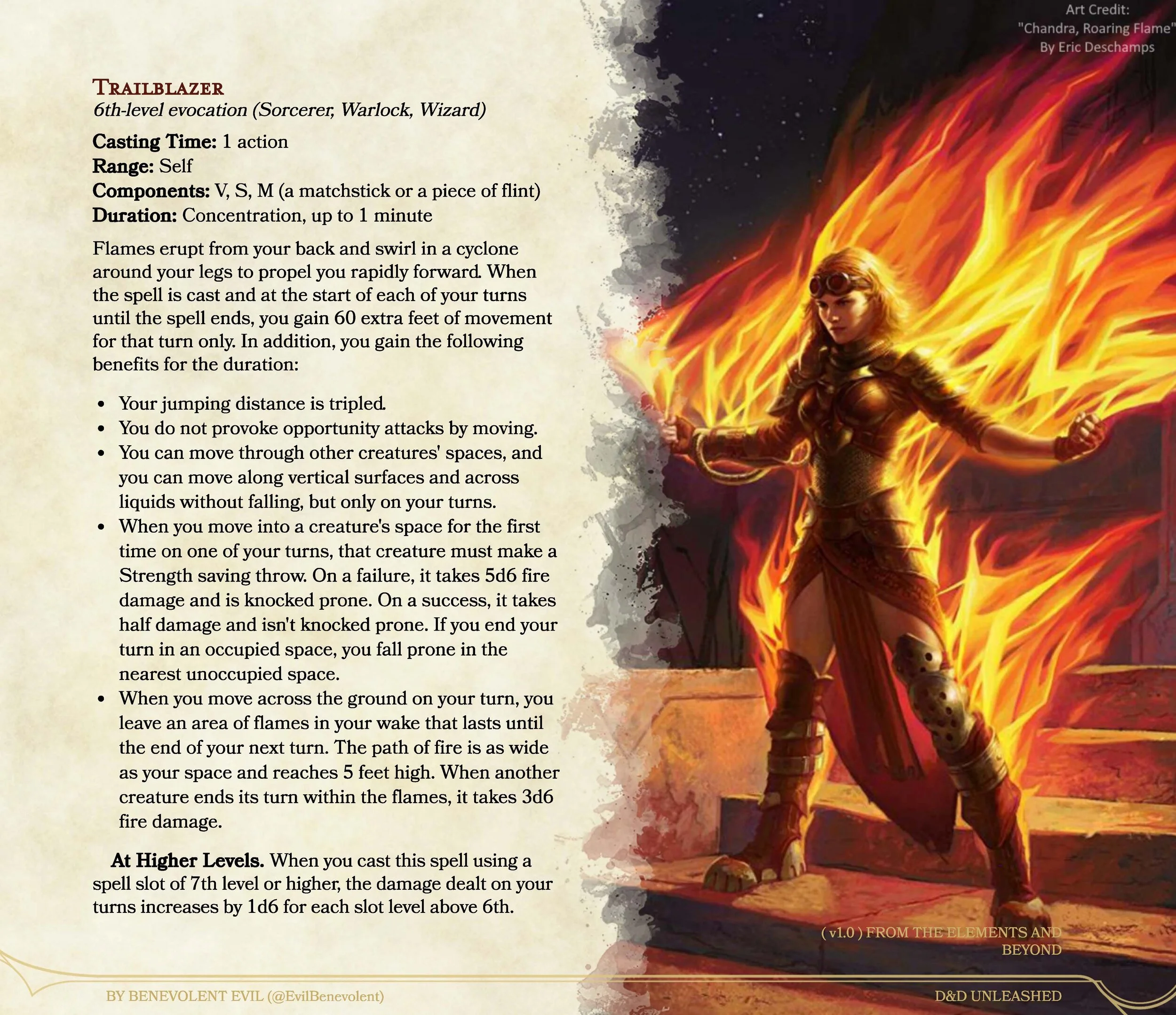 New Spell: Trailblazer