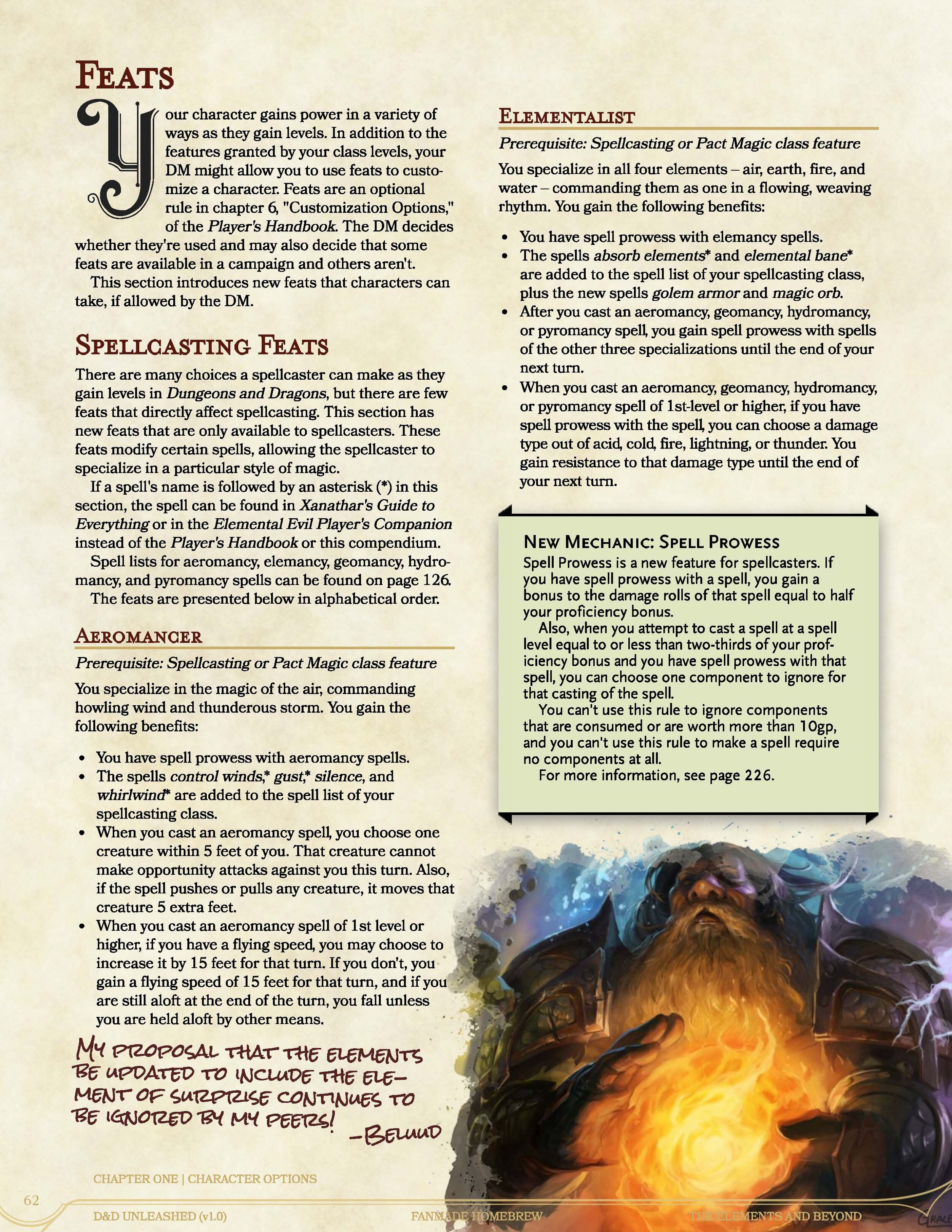 The Elements and Beyond (v1 0) DND Unleashed: A Homebrew Expansion The Elements and Beyond (v1 0) DND Unleashed: A Homebrew Expansion