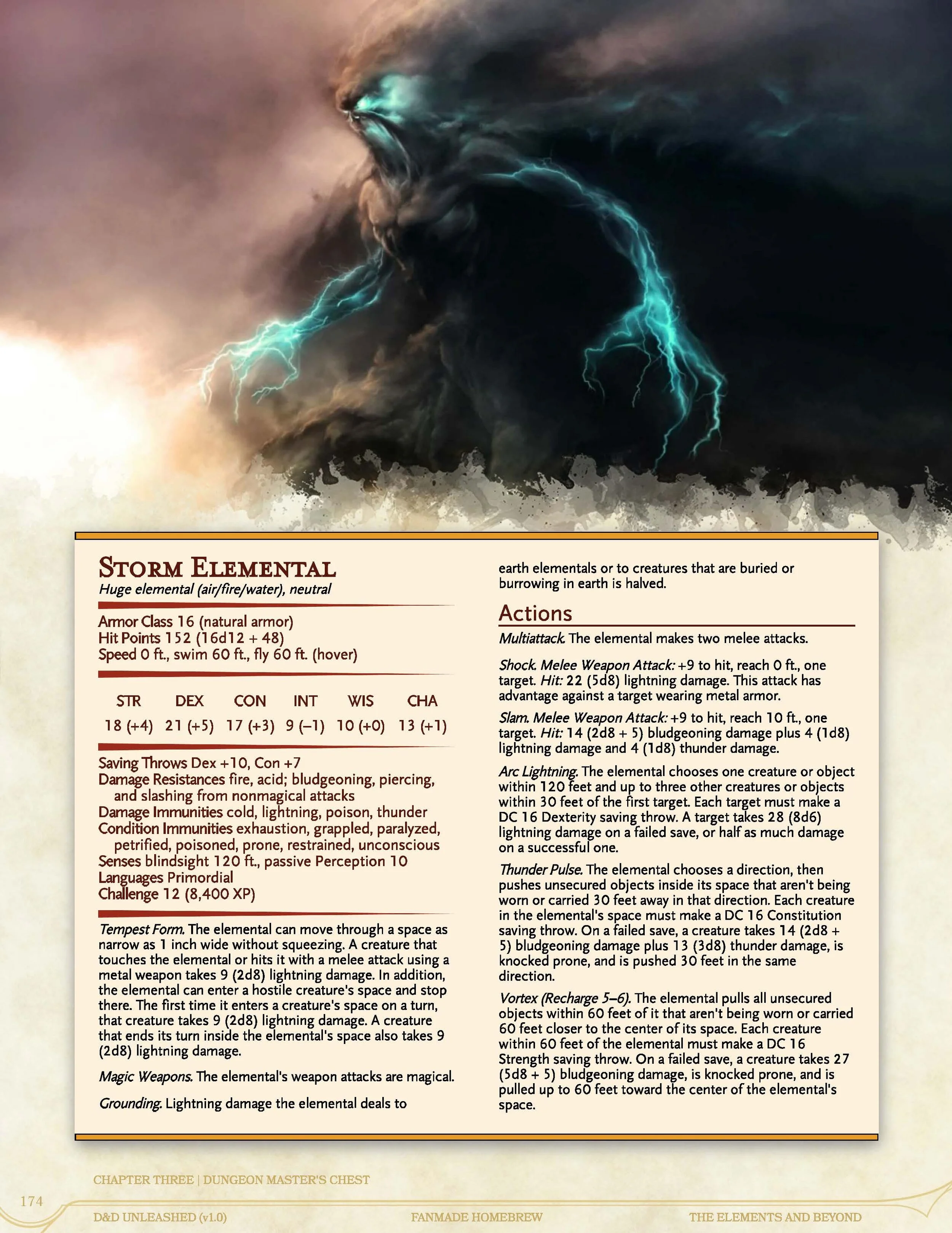 Lightning, Storms, and Electricity — DND Unleashed A Homebrew