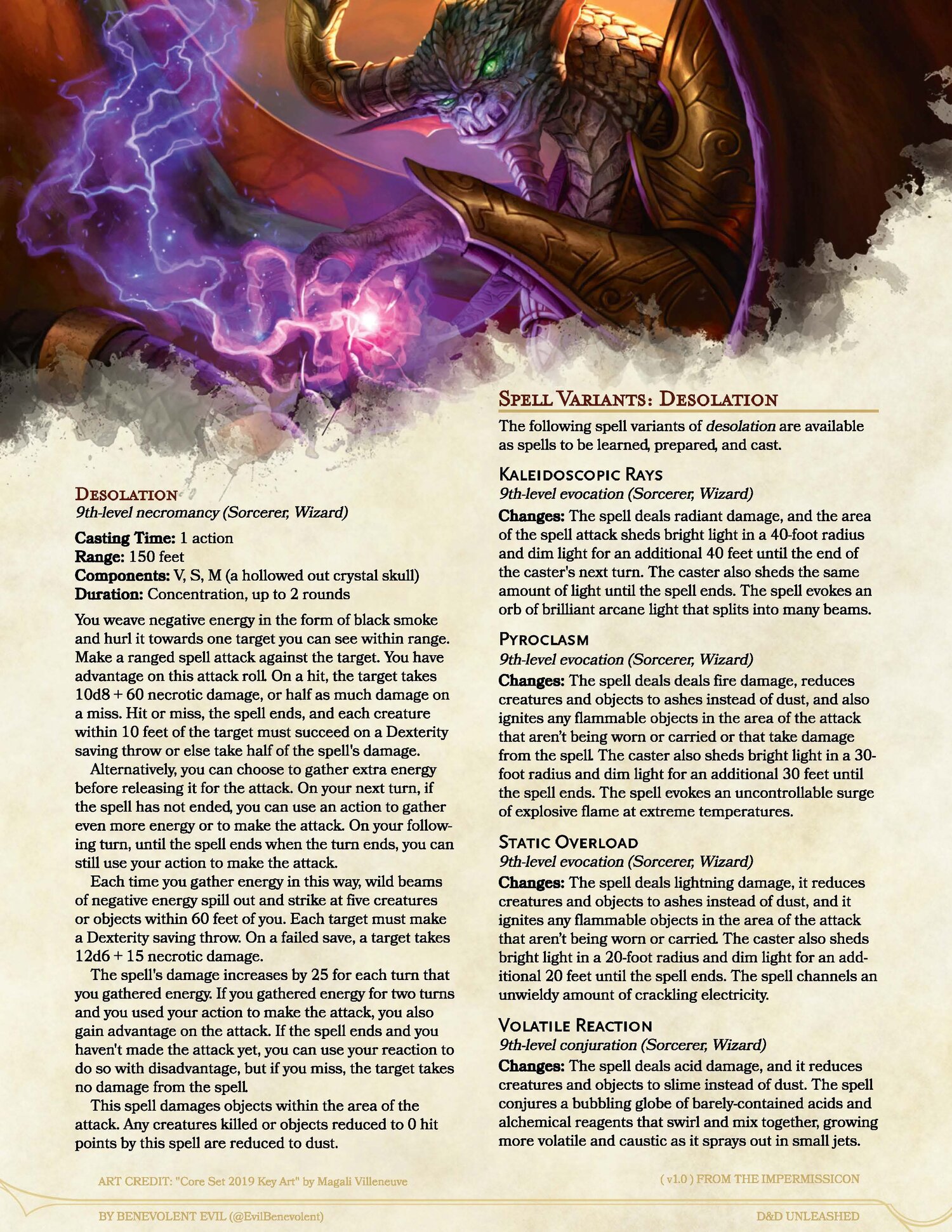 Example Character: Wizard / Leader — DND Unleashed: A Homebrew Expansion  for 5th Edition Dungeons and Dragons