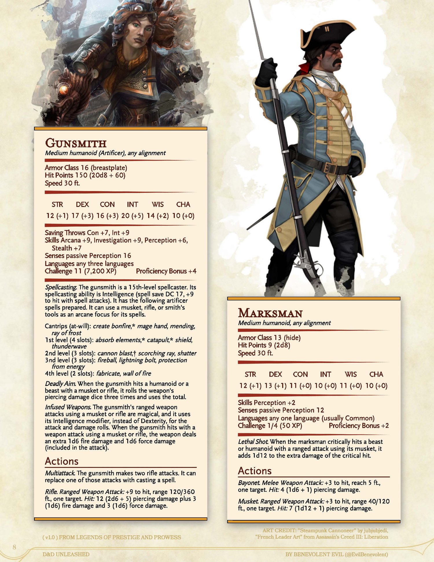 ThirtyOne New Humanoid NPCs — DND Unleashed A Homebrew Expansion for