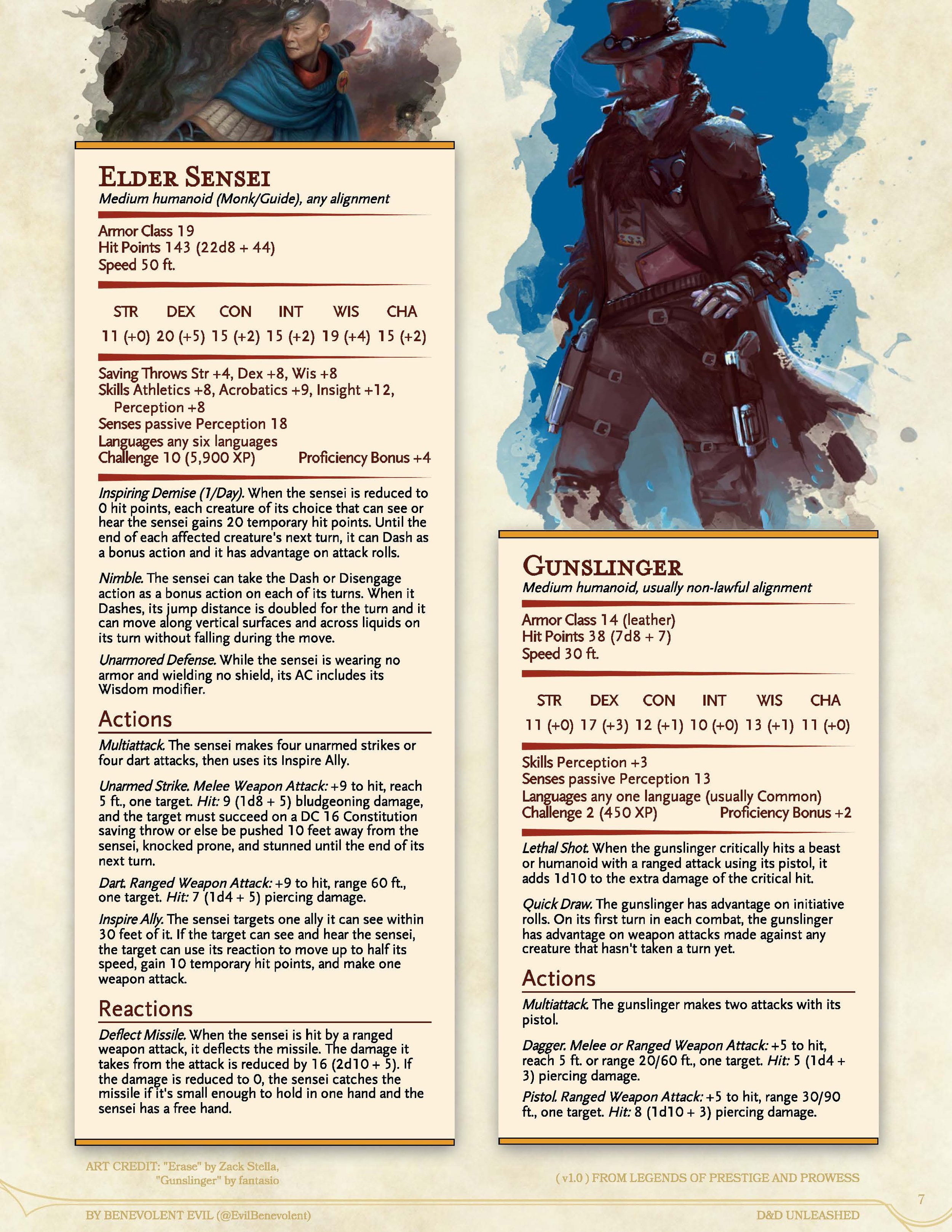 ThirtyOne New Humanoid NPCs — DND Unleashed A Homebrew Expansion for