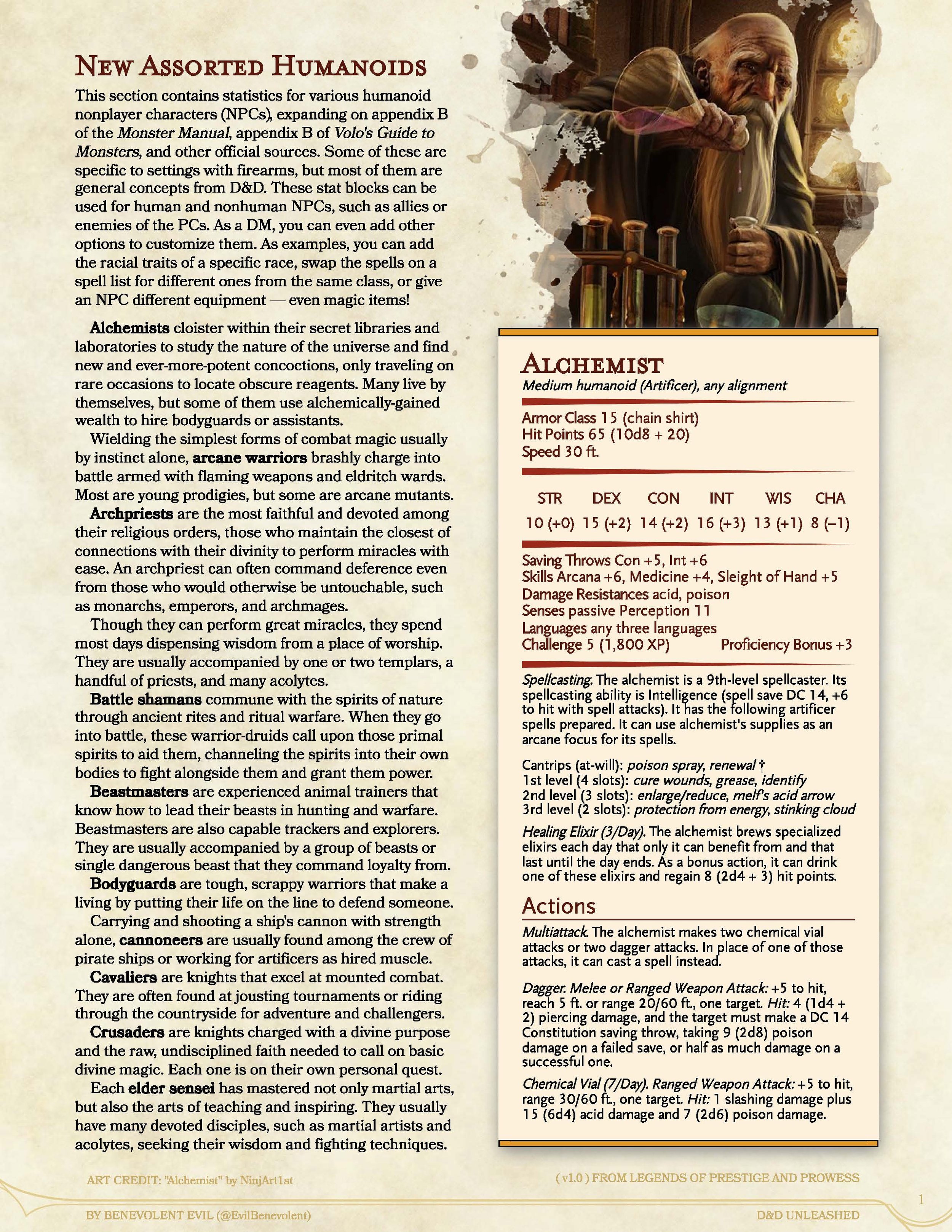 Thirty One New Humanoid NPCs DND Unleashed A Homebrew Expansion For Thirty one new humanoid npcs dnd unleashed a homebrew expansion for