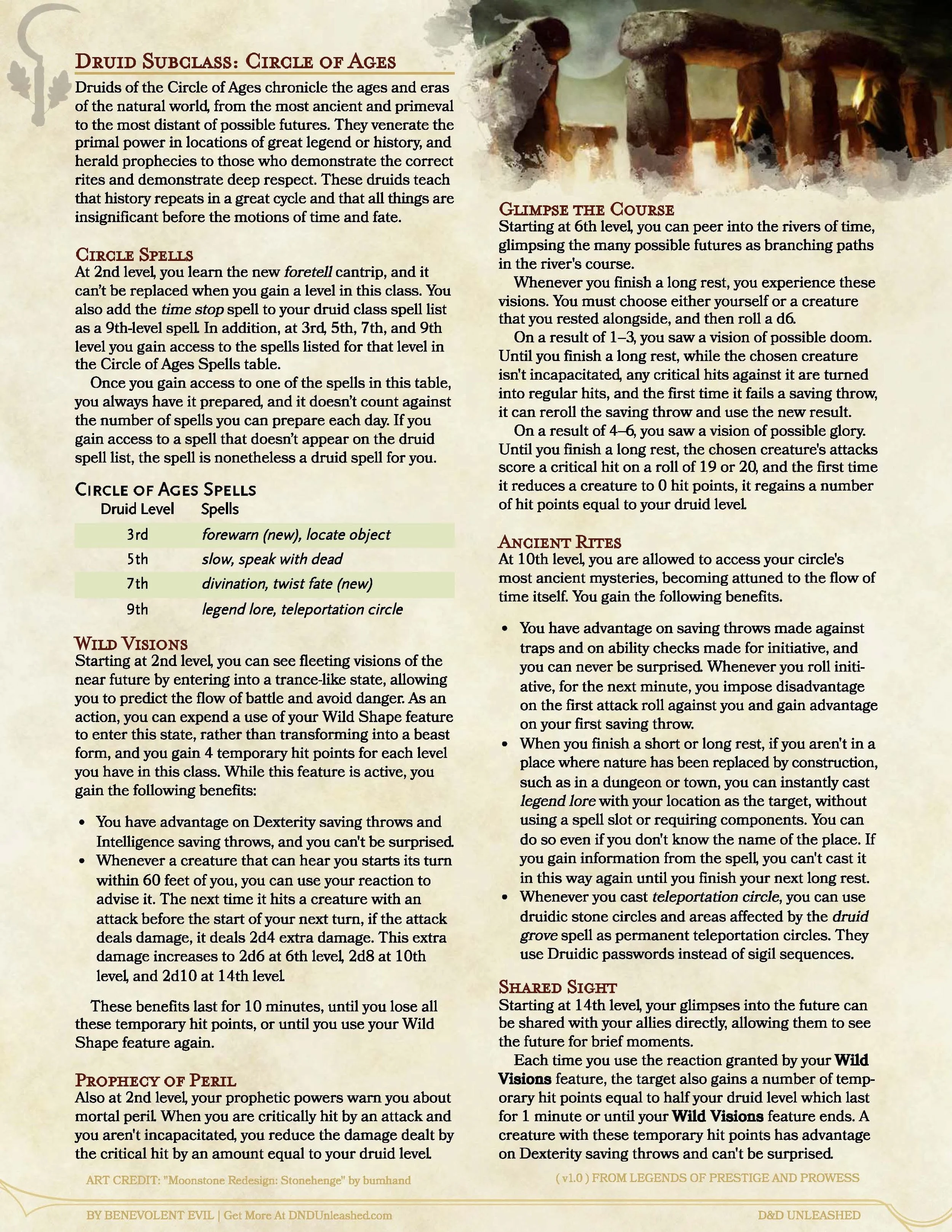 Circle of Ages (Druid)