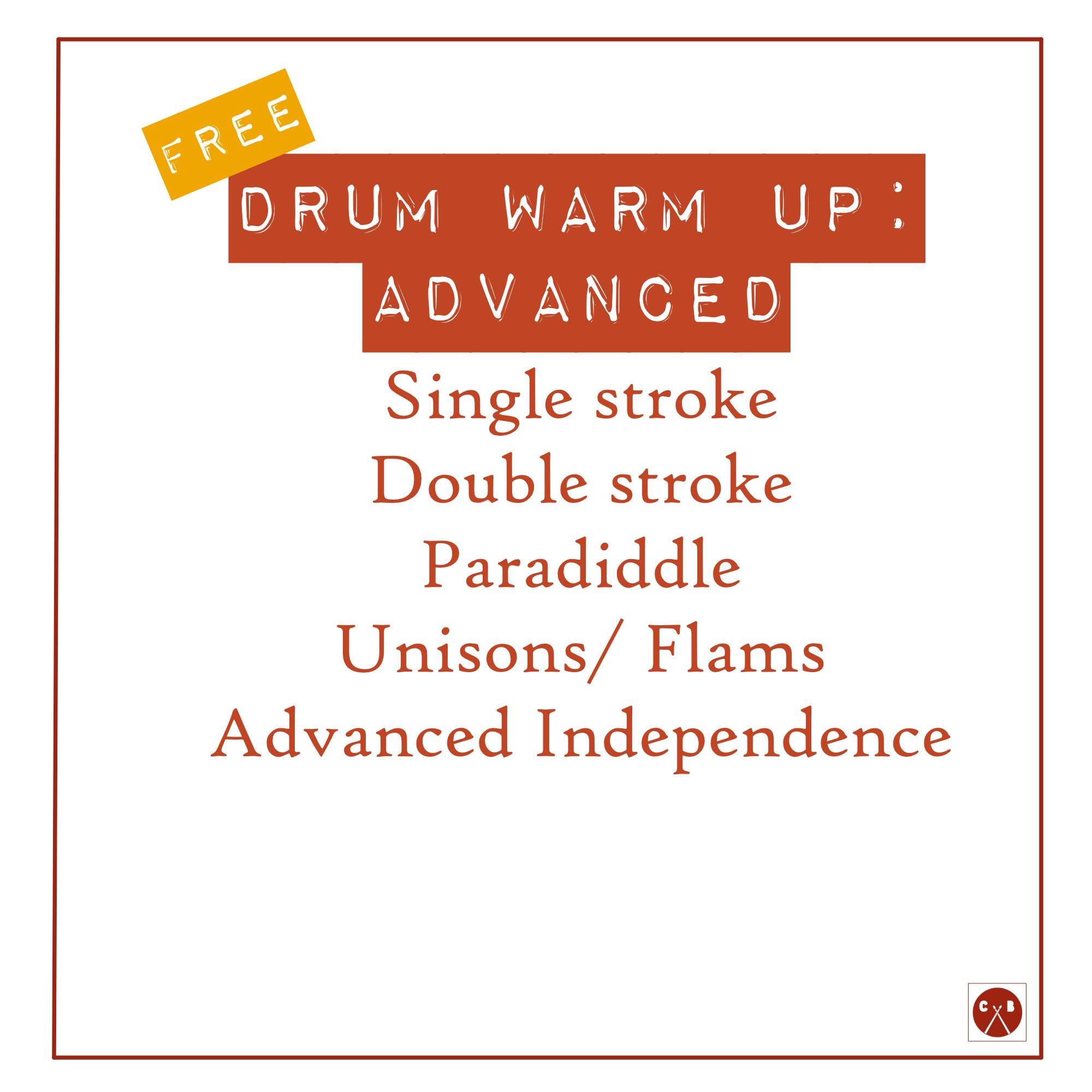 Advanced Drum Warm Up FREE PDF — Cypress Bartlett