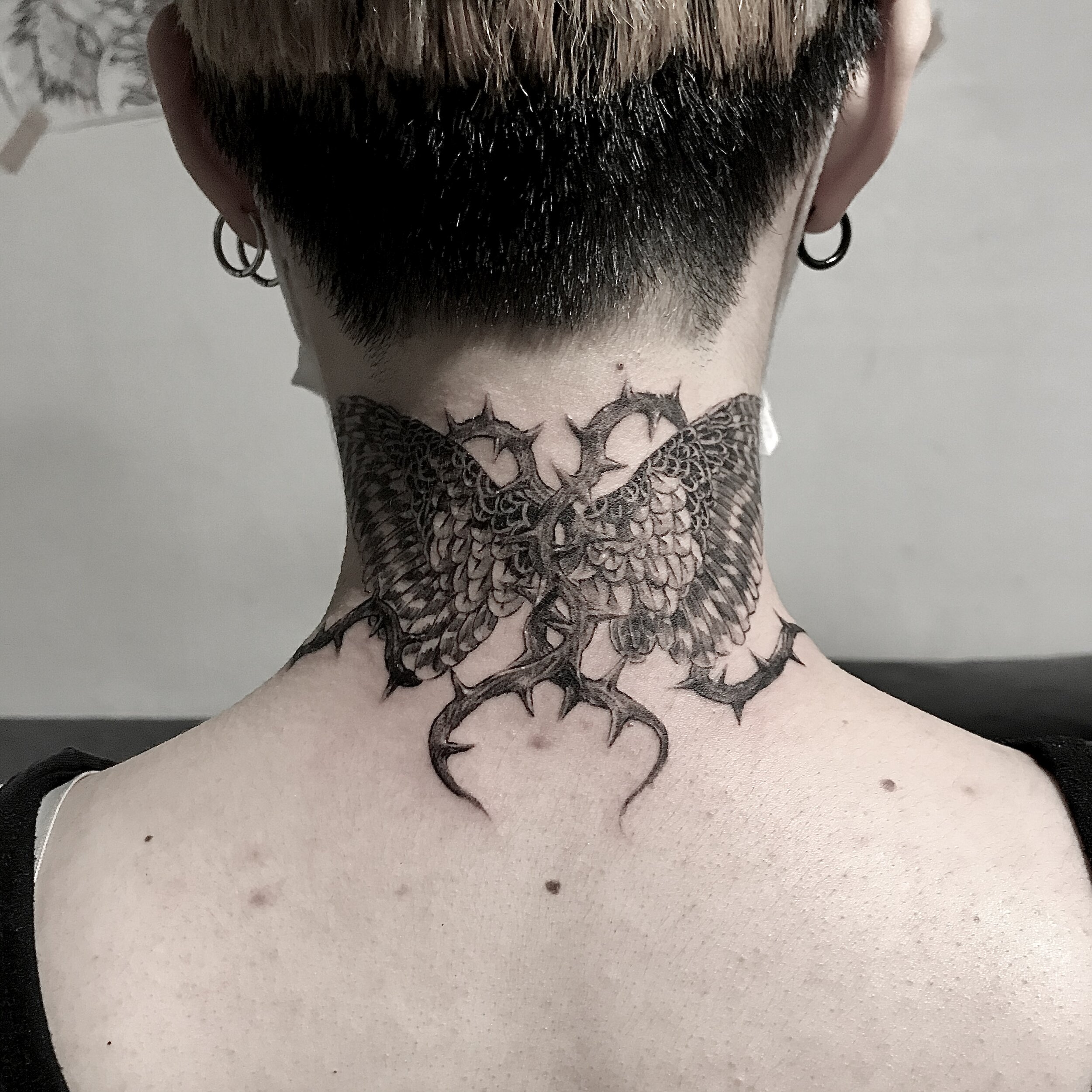  Dark Wings done by Bea at Black Thorn Tattoo in Menasha WI   rtattoo