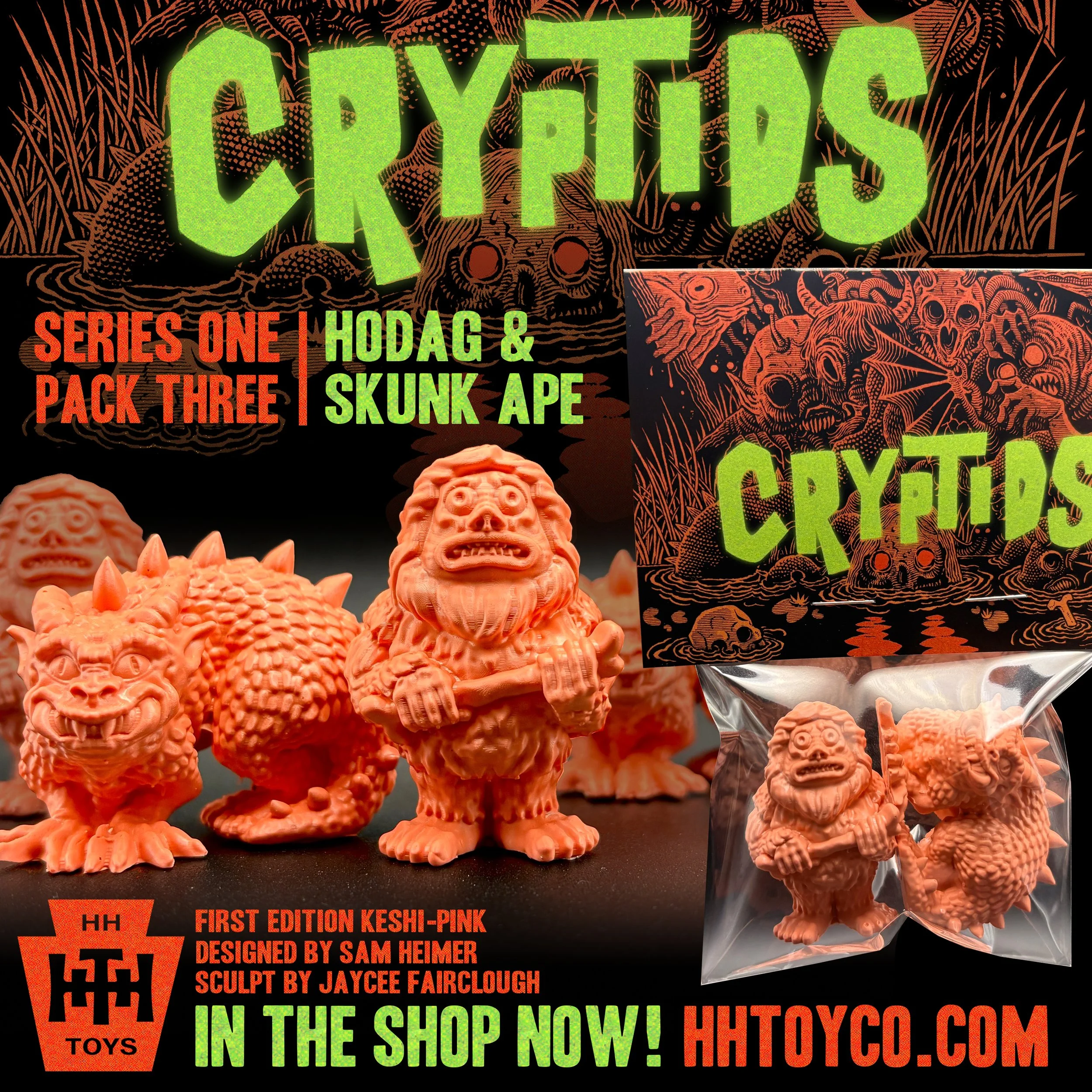 CRYPTIDS // Series ONE Pack THREE // Hodag & Skunk Ape