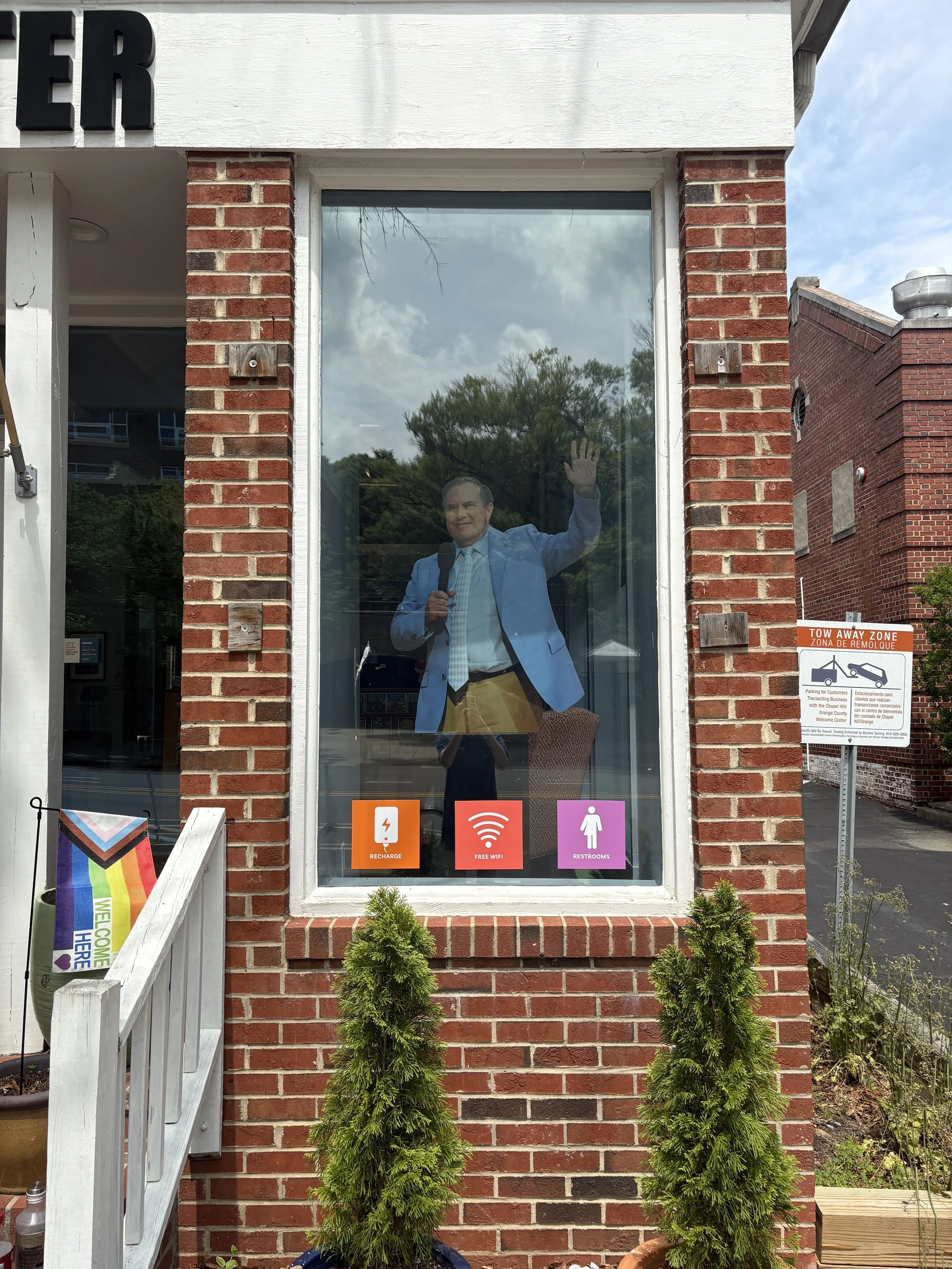 Custom Window Graphic Installation - Chapel Hill & Orange County Welcoe Center