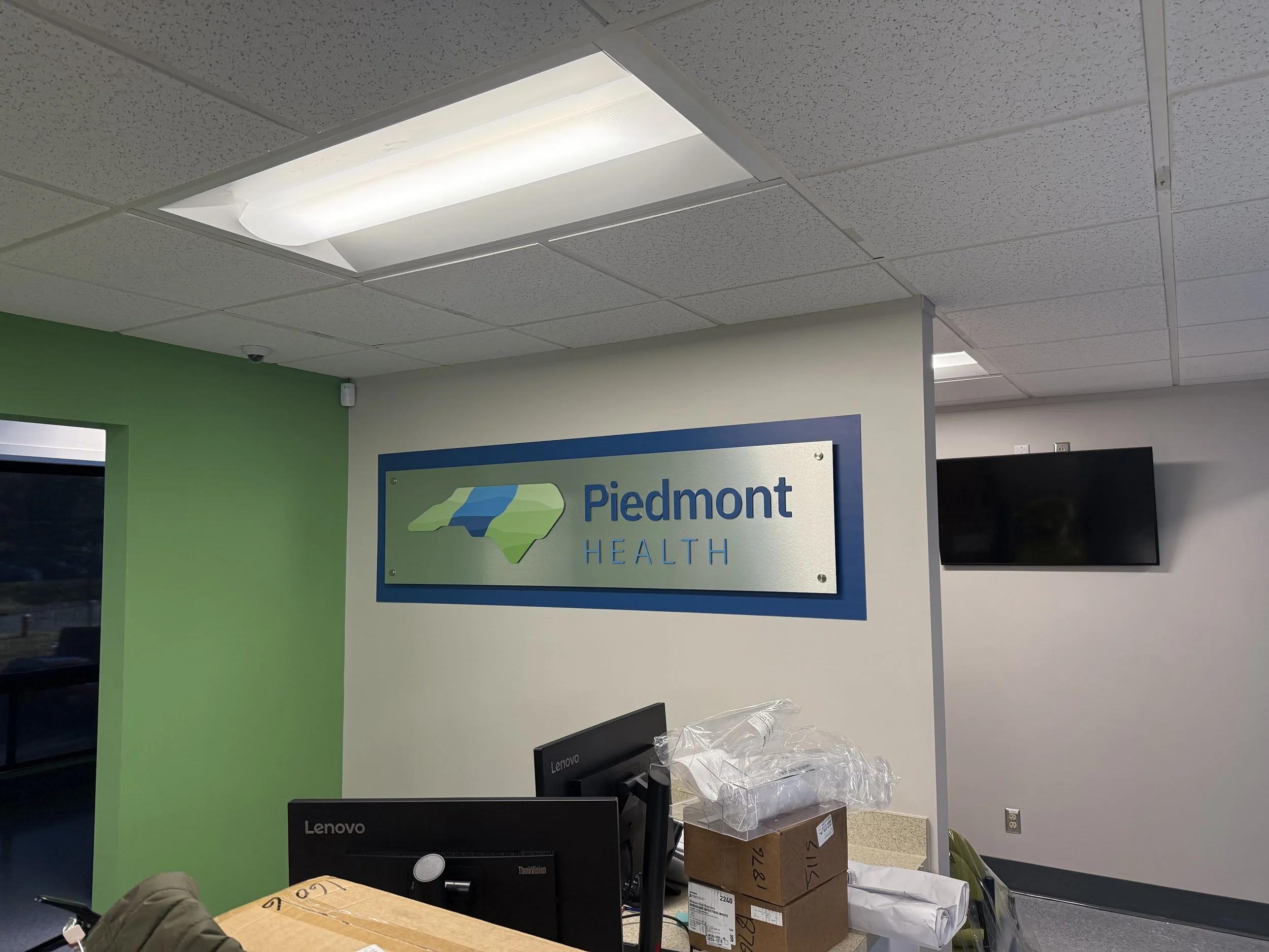 Interior Lobby Sign – Piedmont Health