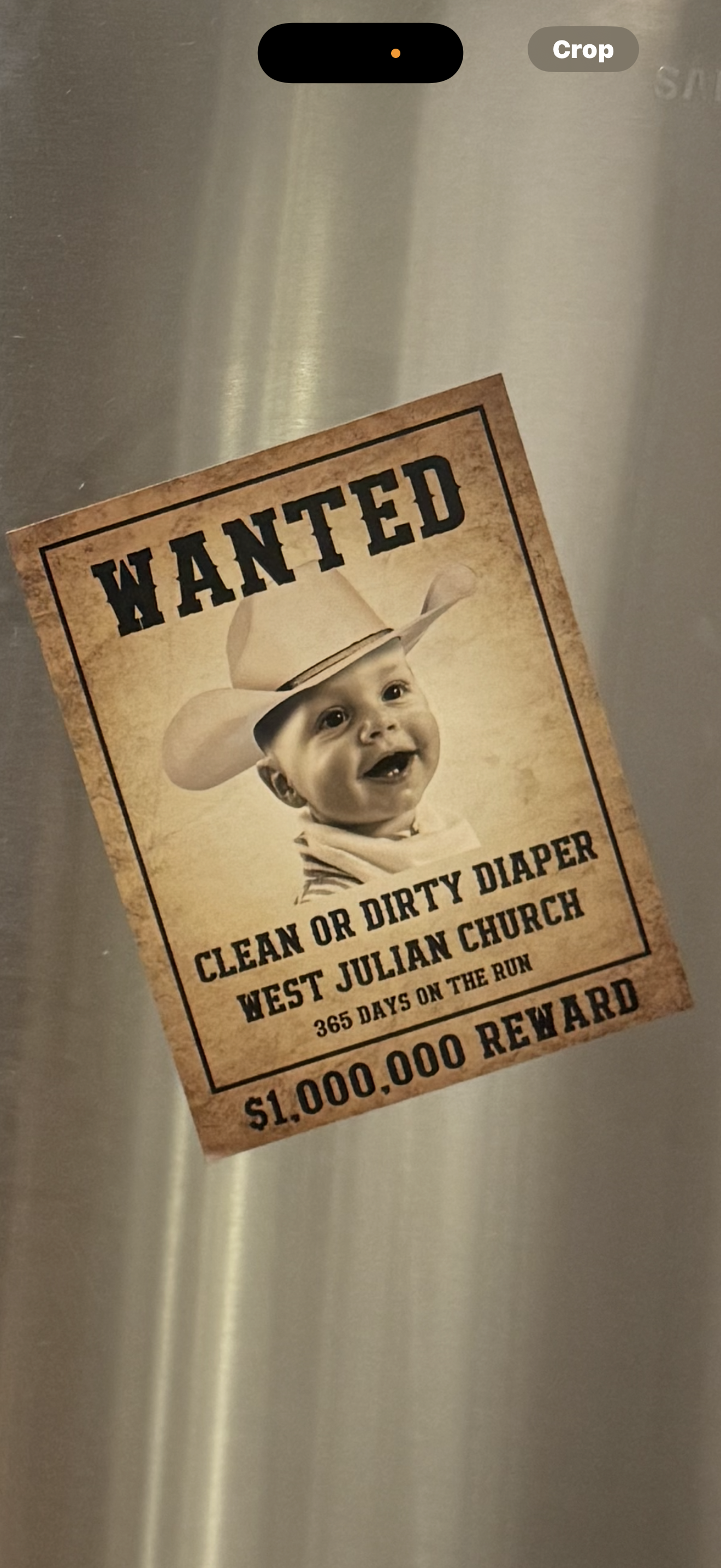 Custom Wanted Poster Baby Sign