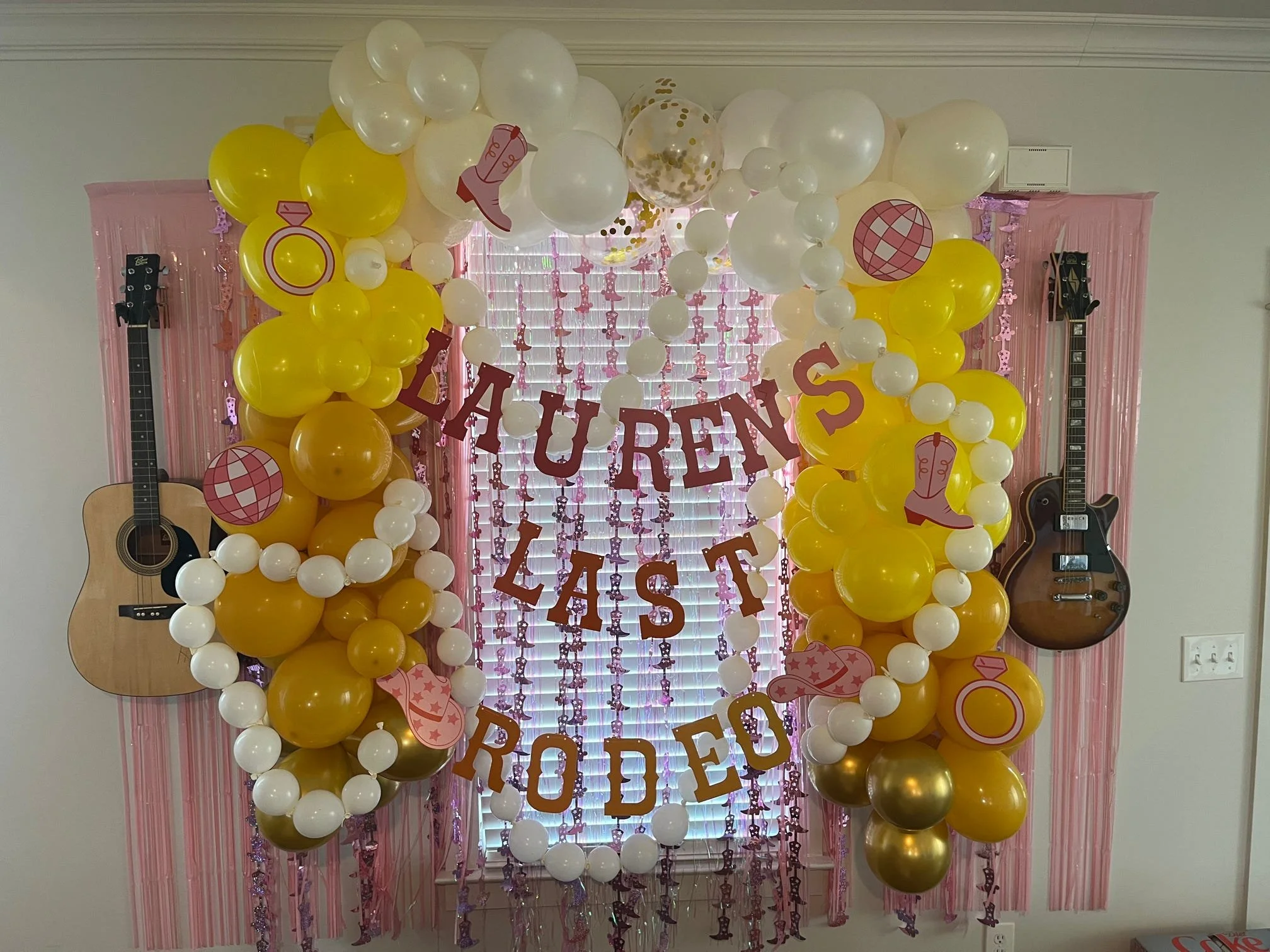 Custom Printed “Last Rodeo” Backdrop