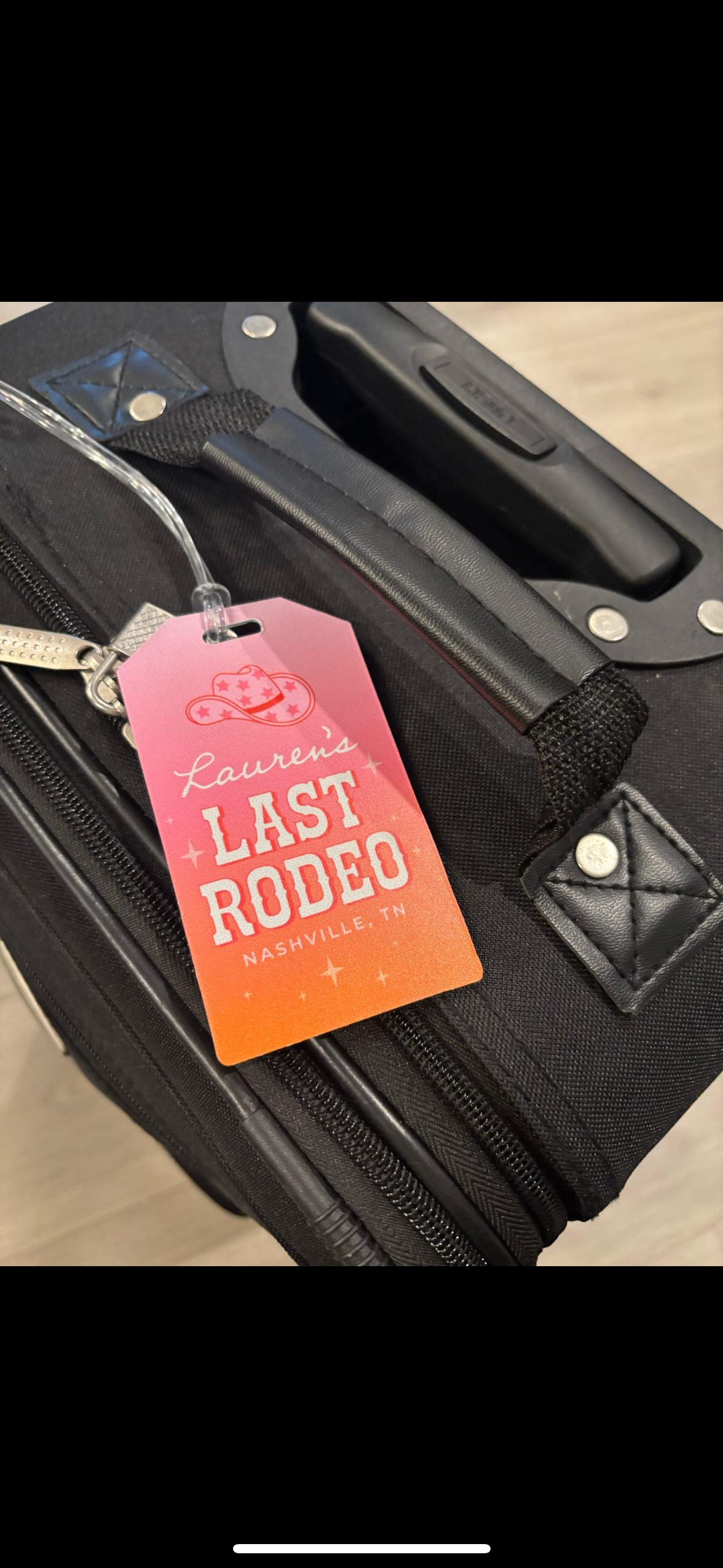 Custom Bachelorette Luggage Tag