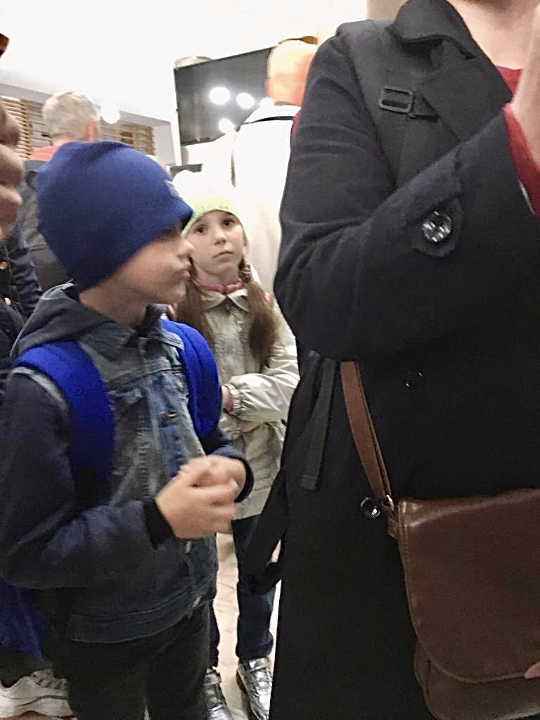 Worried Family in Airport