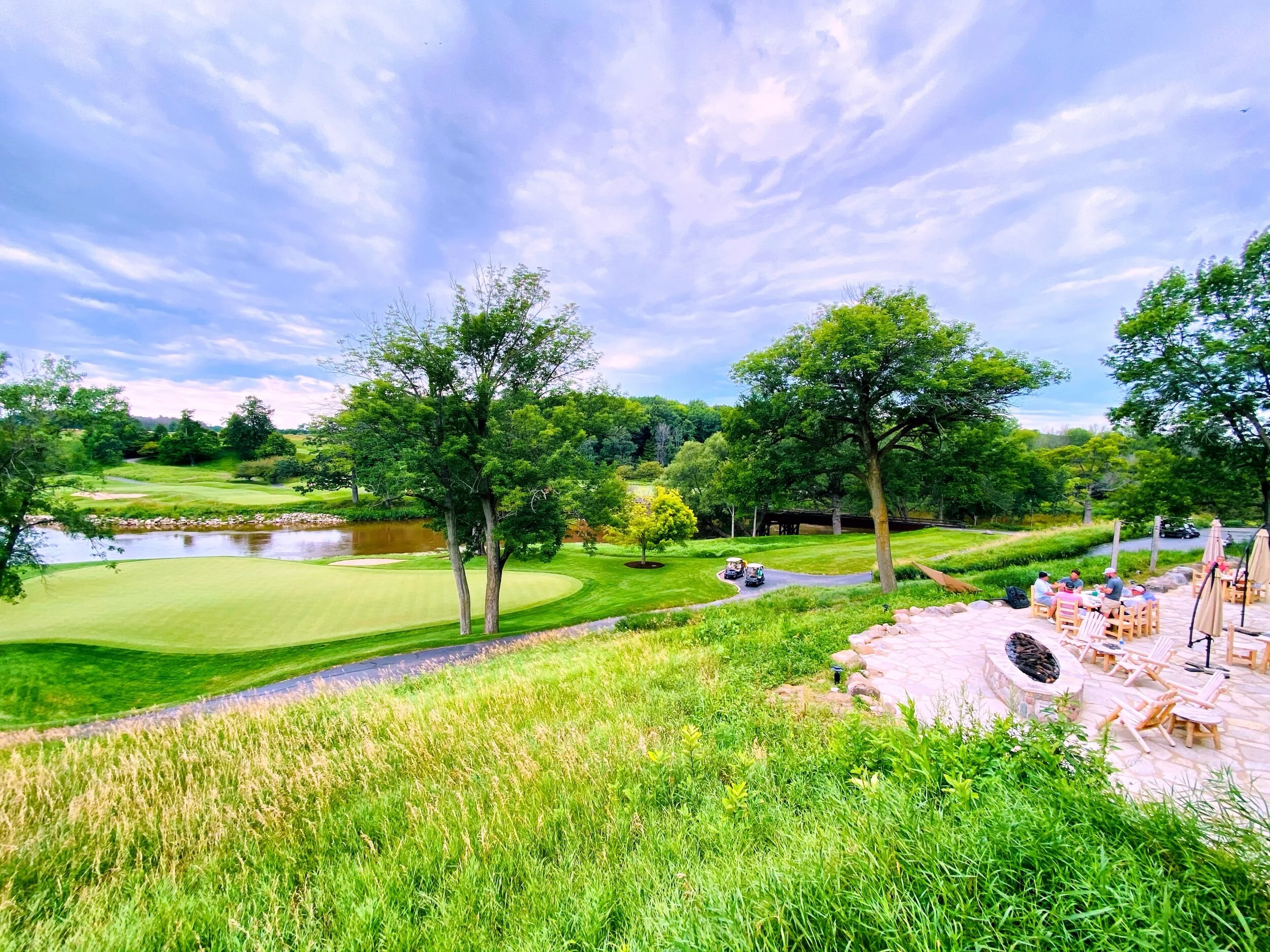 For lunch we visited the patio at Blackwolf Run. A bit of rain came right at the end of our meal, but we were able to relax and enjoy our Walleye sandwiches served on sourdough bread on a deck above the patio where we were the only ones seated. The …