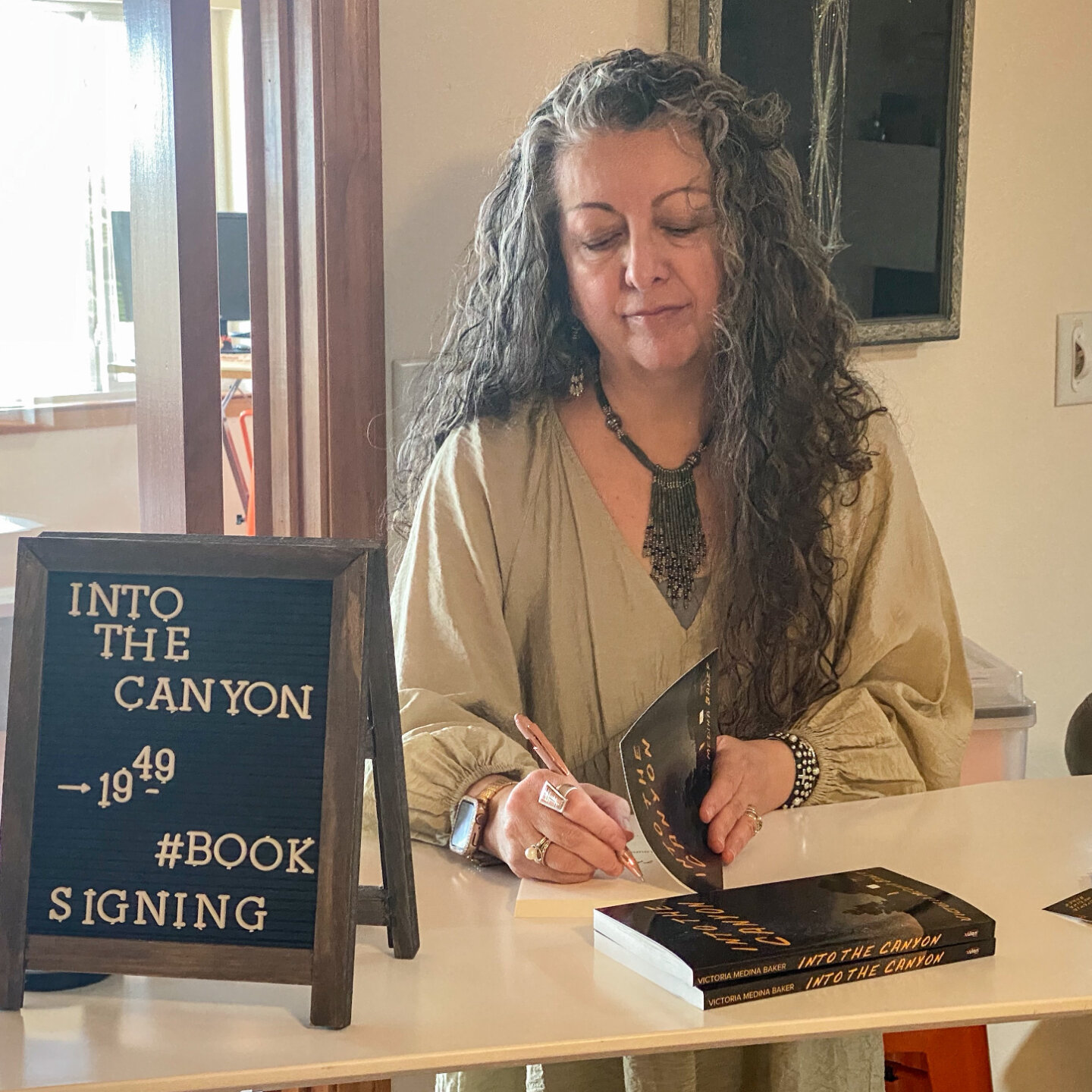 Thank you, everyone, who made it to the open house book signing! It was so fun seeing you all and celebrating Into the Canyon together. For those who couldn't make it, you can purchase a signed copy on my website!

https://www.en-spire.life/signed-co
