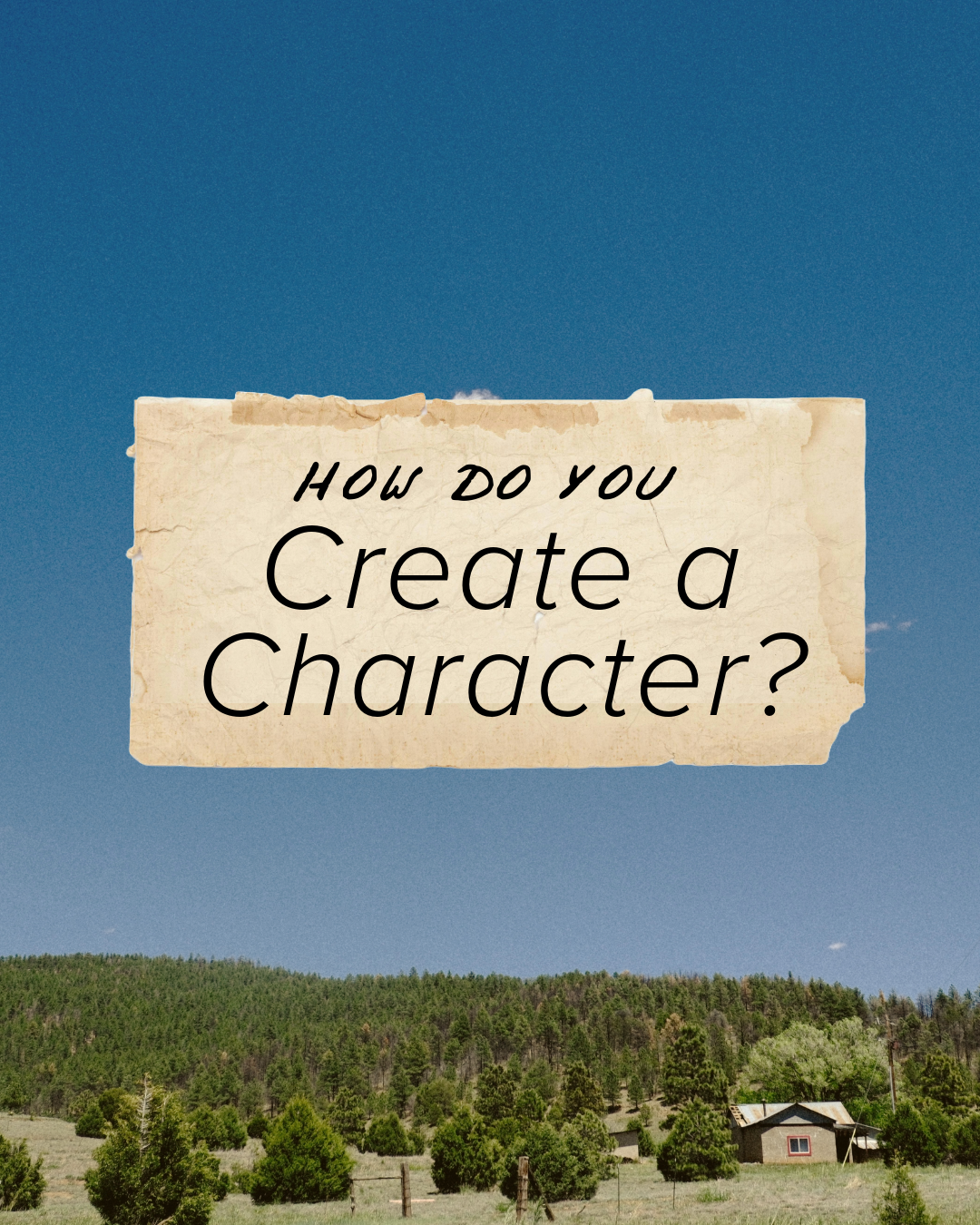How do you create a character?