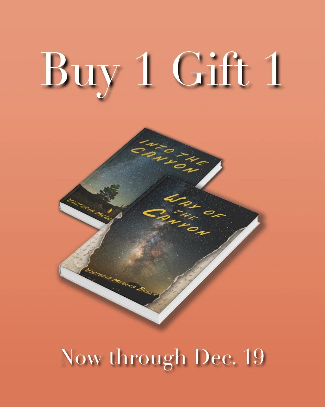 My Buy 1, Gift 1 sale is live through December 19.

When you purchase a copy of the Kammer Family series on my website, you&rsquo;ll get a second copy free&mdash;easy to slip into a stocking or share with someone who would love a new read.

All copie
