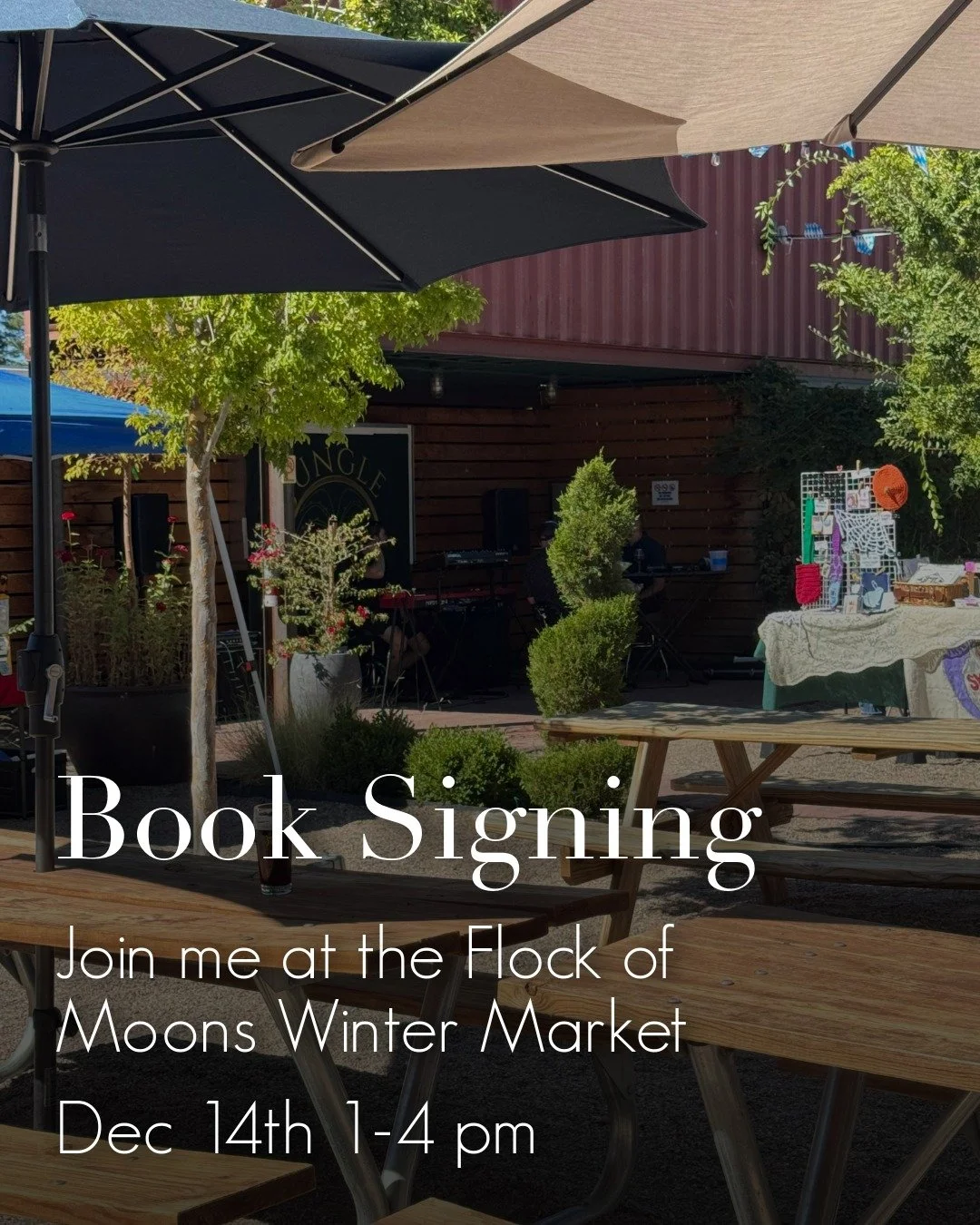 I&rsquo;ll be at the Flock of Moons Winter Market on Sunday, December 14th from 1&ndash;4 pm signing copies of the Kammer Family series.

This is the perfect time to pick up a book for yourself and a gift for a reader in your life.

Come say hi, brow