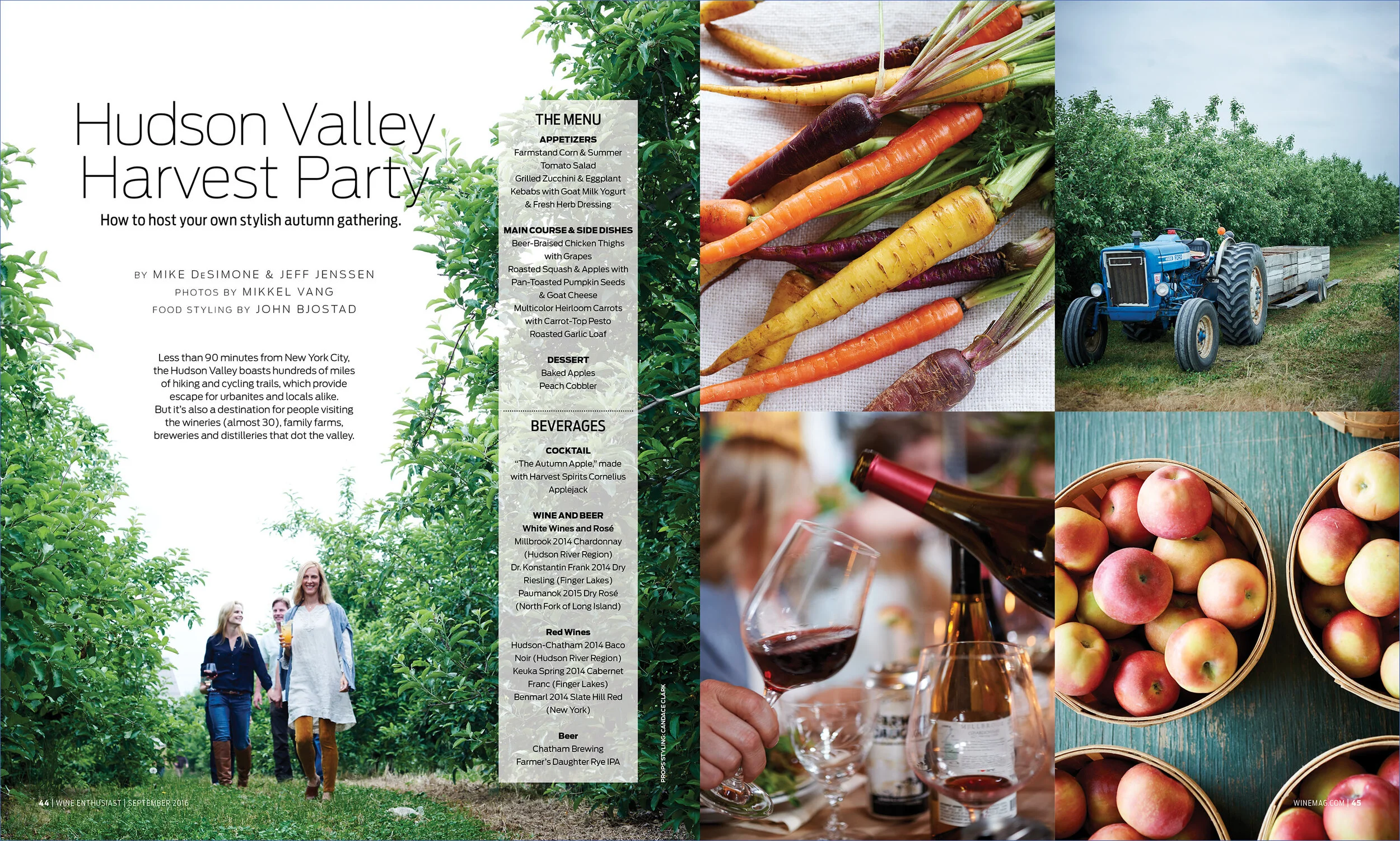 Hudson Valley Lifestyle photoshoot Art Direction and Layout