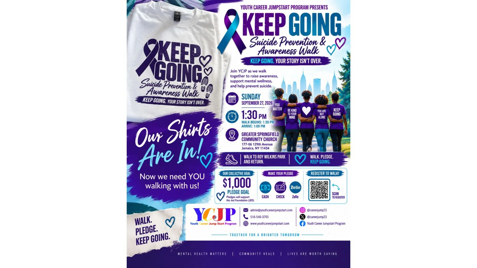 9.27.26 KEEP GOING Suicide Prevention &amp; Awareness Walk