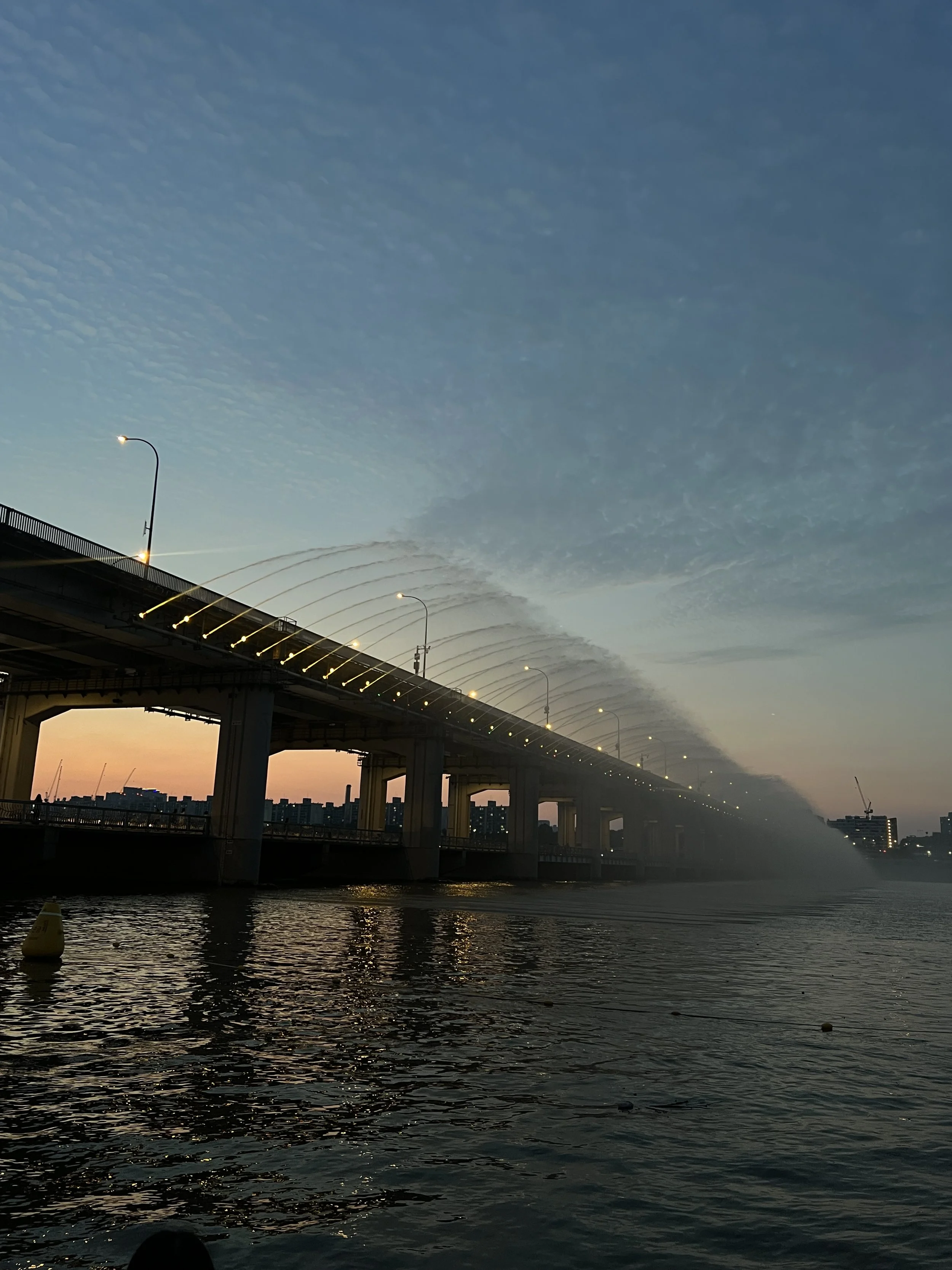 The Banpo Bridge Rainbow Fountain