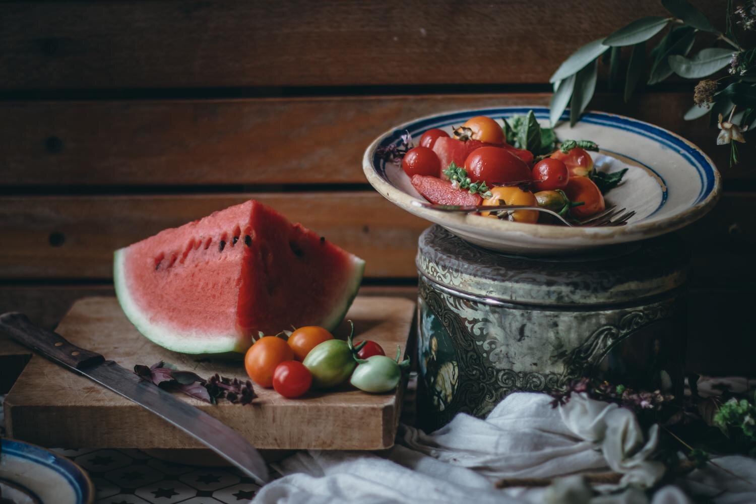 Summer in Puglia and a watermelon tomato and herbs salad 17.jpg