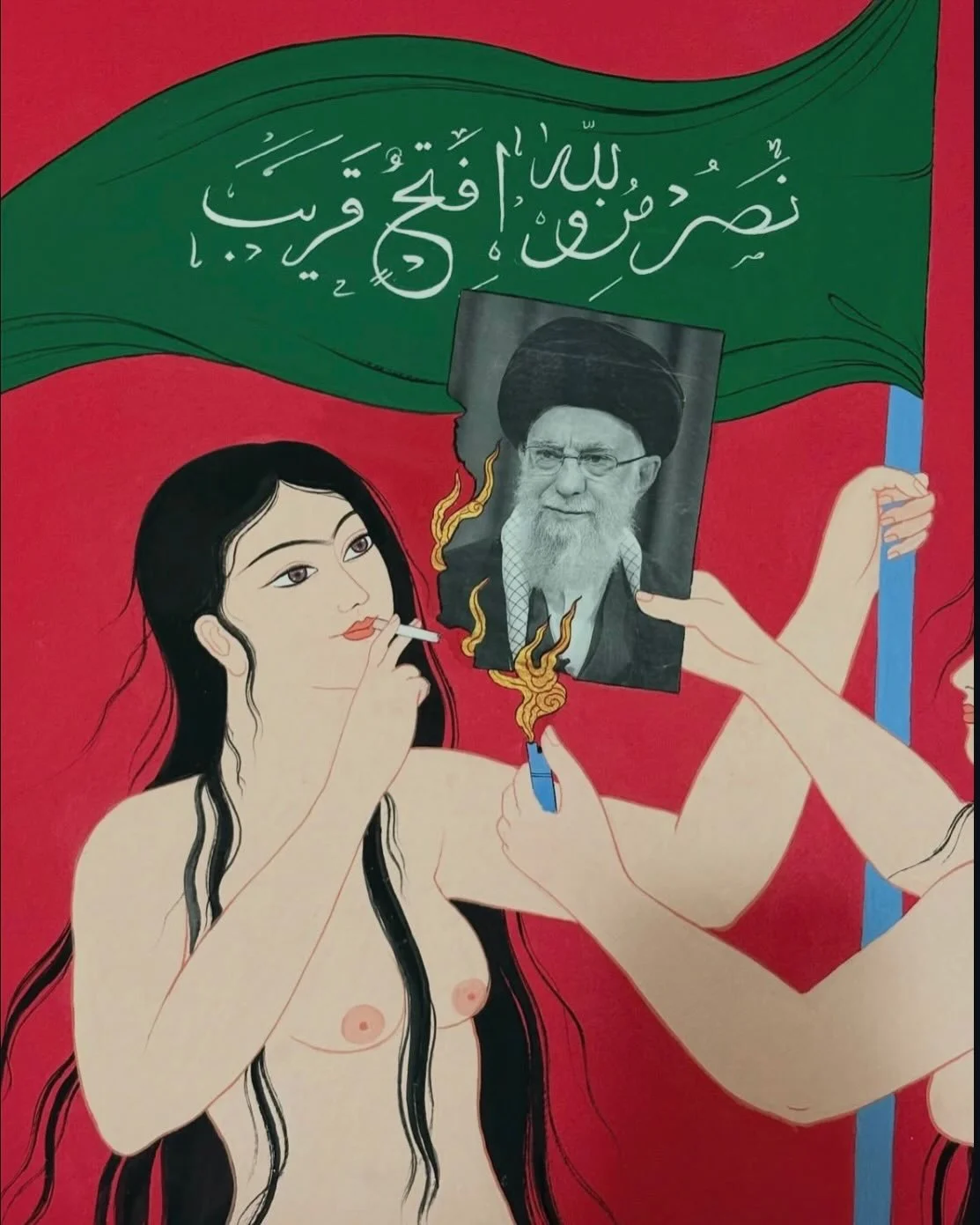 WE WILL DANCE ON YOUR GRAVES! #FreeIran

Impeccable and breathtaking art by @nazpainting ❤️&zwj;🔥