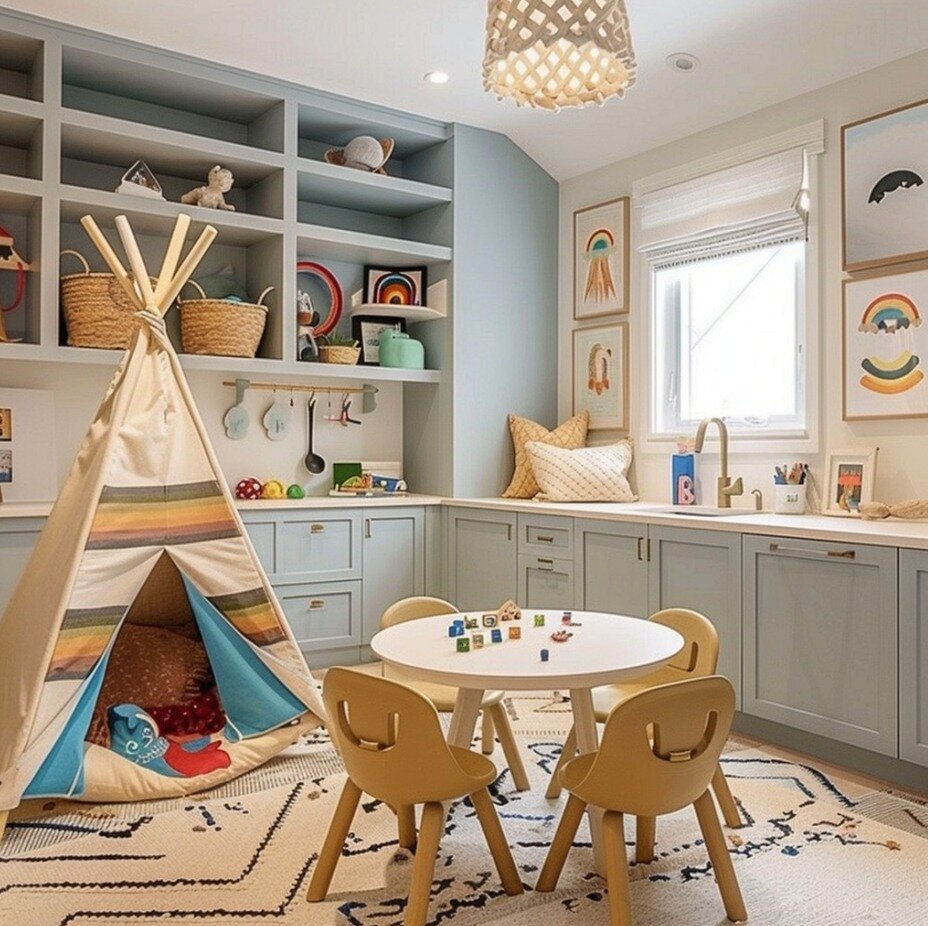 Step into a stunning playroom that represents the perfect balance of fun and functionality. This vibrant rendering showcases meticulous attention to detail and creates an immersive environment where imagination knows no limits. We can't wait to get s