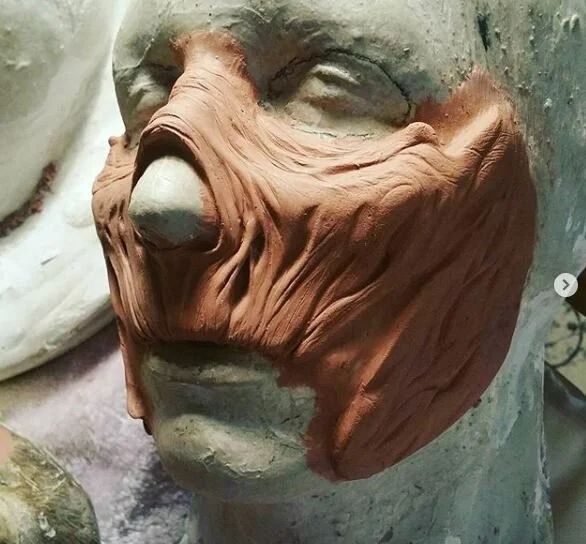 Edward Deegan prosthetic sculpt 3
