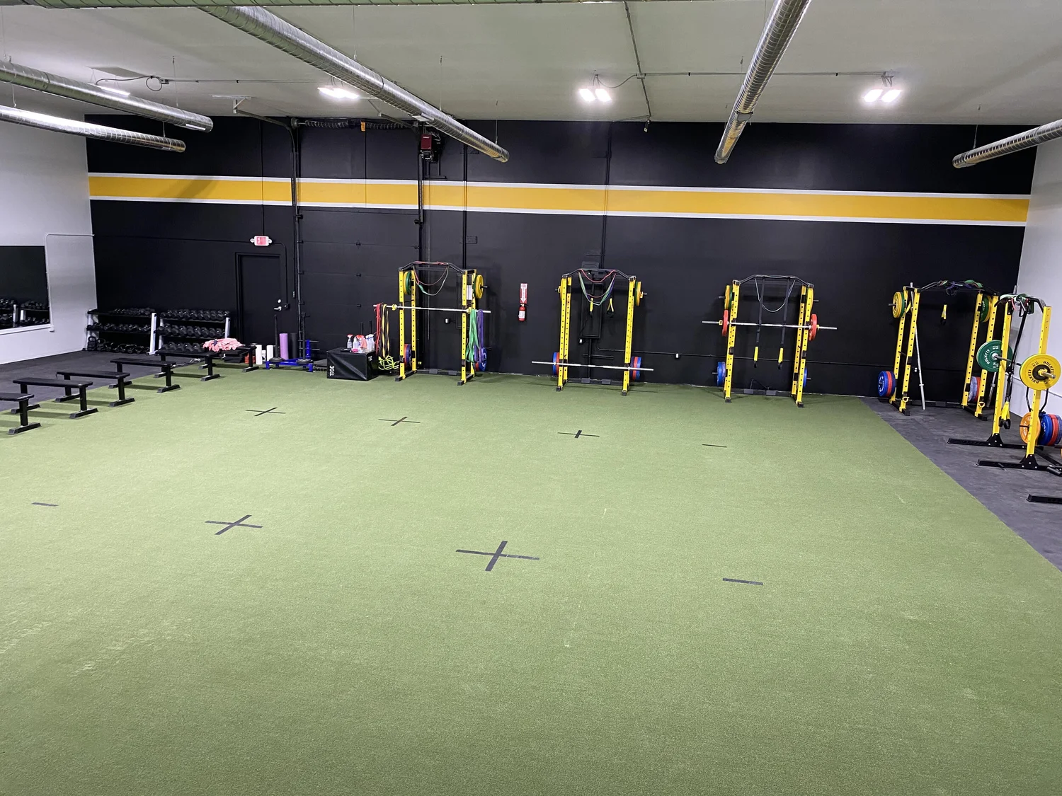 The open turf area at Loyalty Training Gretna