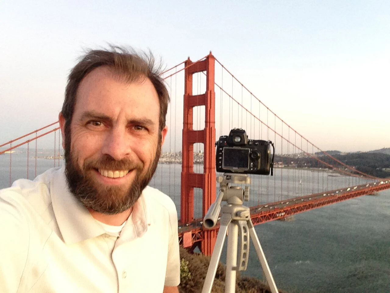 Self portrait at the Golden Gate Bridge, October 31, 2019.