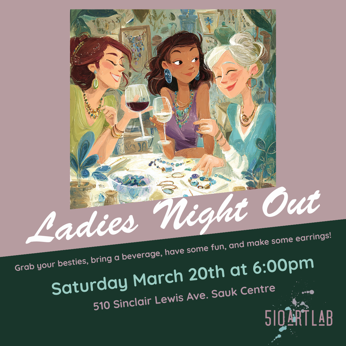 3/20 Ladies Night Out - Earrings Class