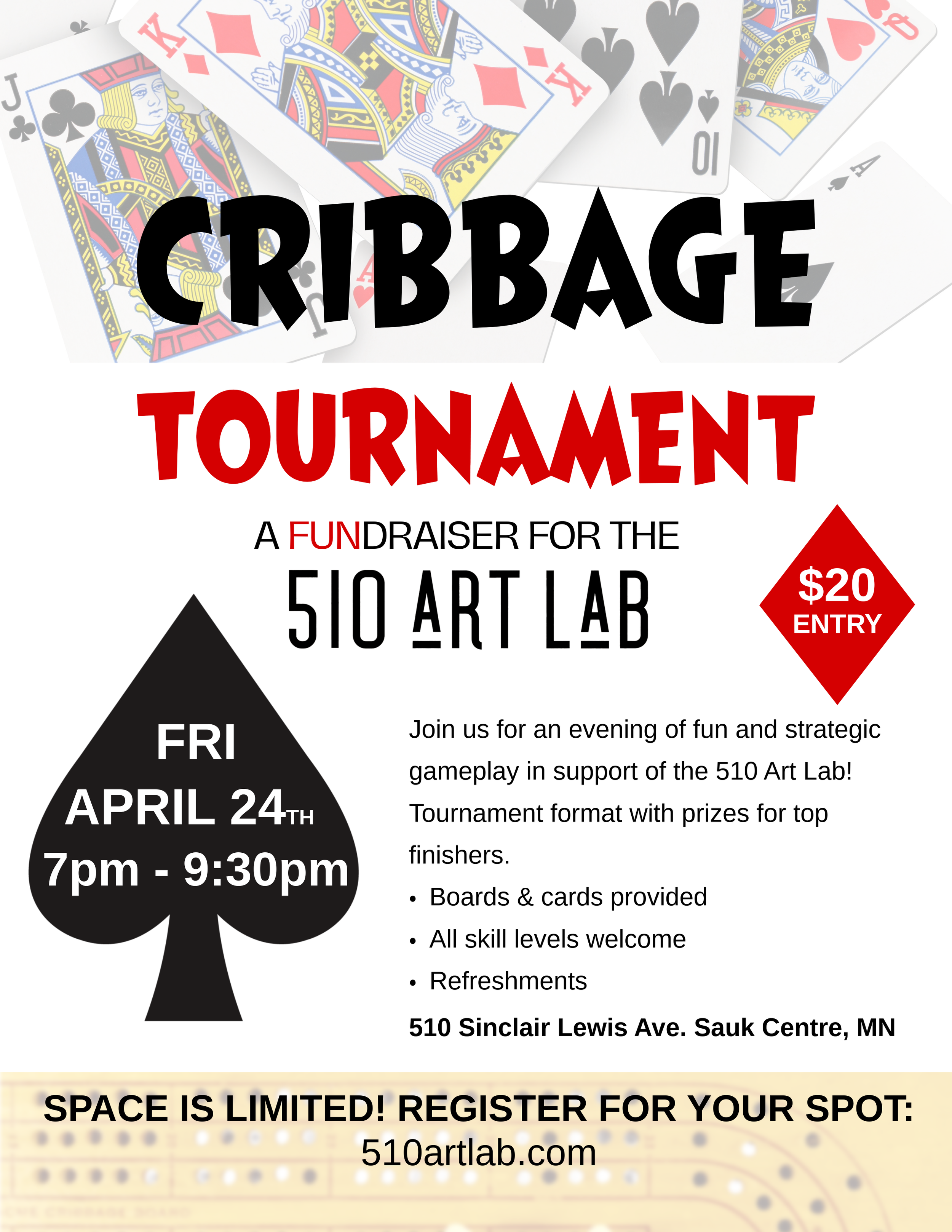 Cribbage Tournament — 510 Art Lab
