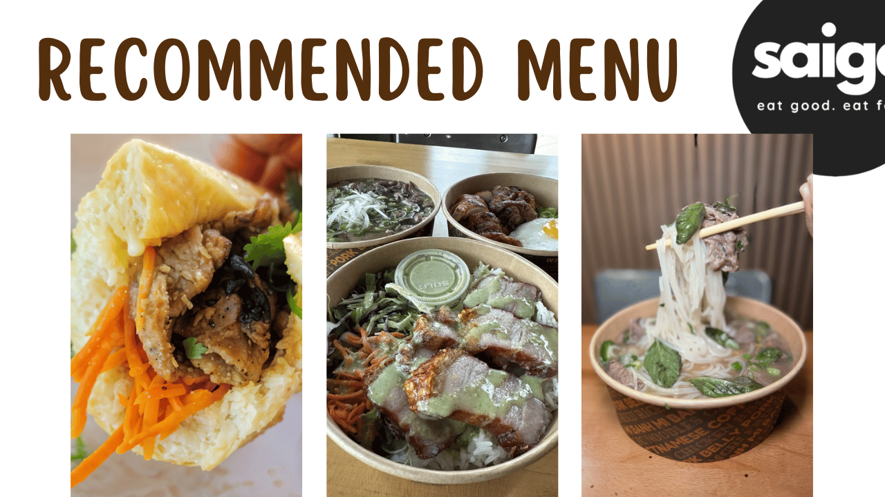 Recommended Menu From Saiga Vietnamese Eatery for Corporate Catering Orange County