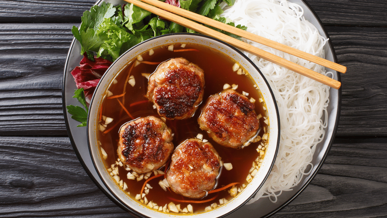 3. Bun Cha – Hanoi’s Grilled Pork Specialty