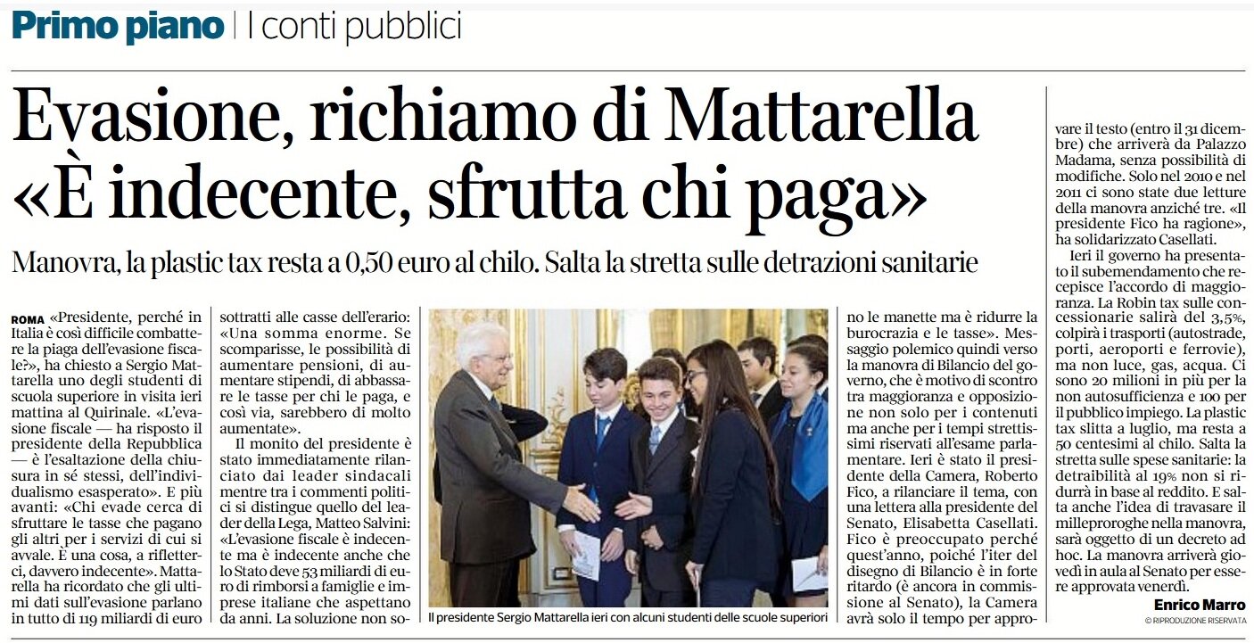 Chi è il Principe degli Evasori?