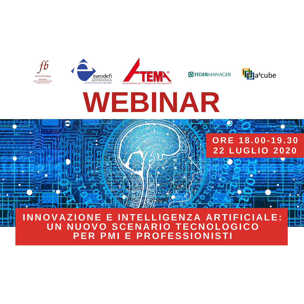 Webinar: Intelligenza Artificiale e Big Data per Professionisti e PMI