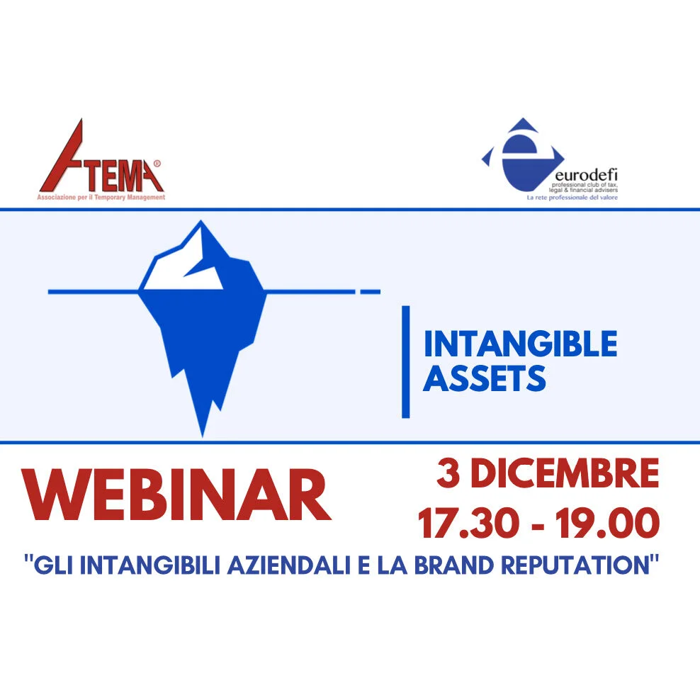 Webinar: Intangibles. Gli intangibili aziendali e la brand reputation