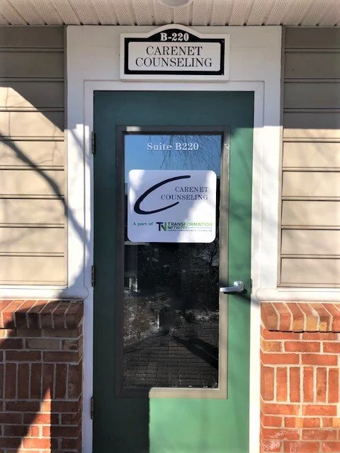 Through this door you will find compassion and acceptance, individual counseling, Carenet Counseling LLC