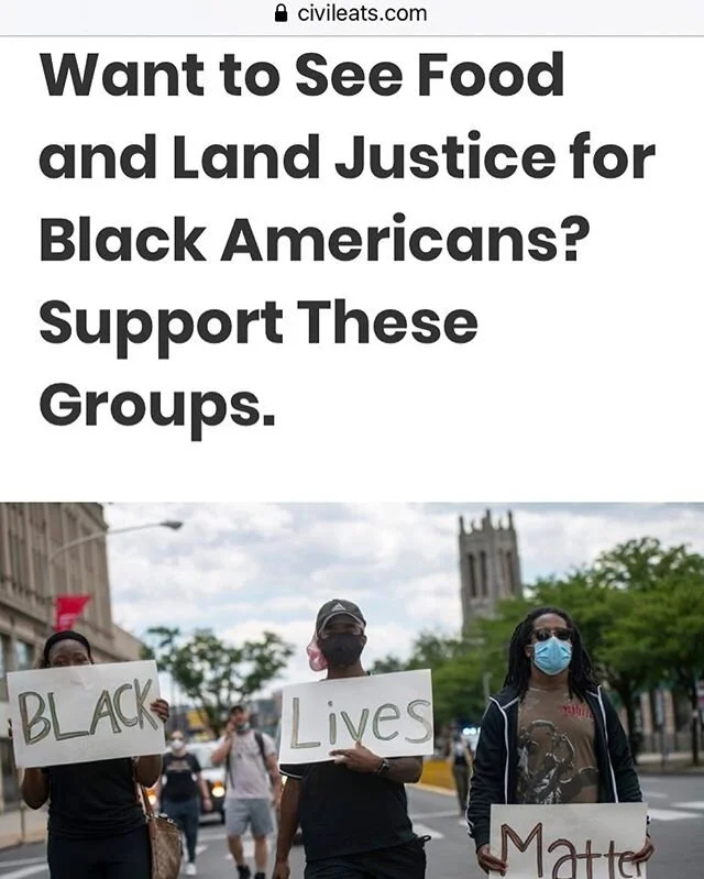 Appreciating this piece in @civileats highlighting an important and often overlooked part of the conversation. True food justice is racial justice! Link in bio to learn more and donate.