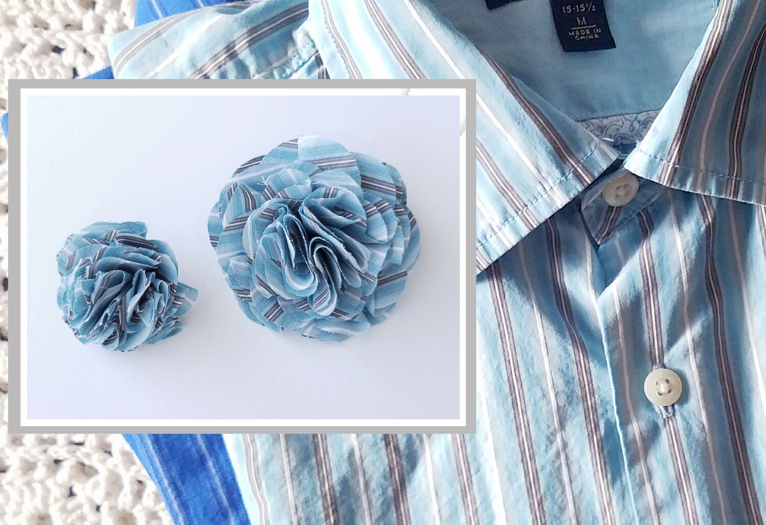 Custom Flower Lapel Pins from Clothing — Memorable Handmade Gifts