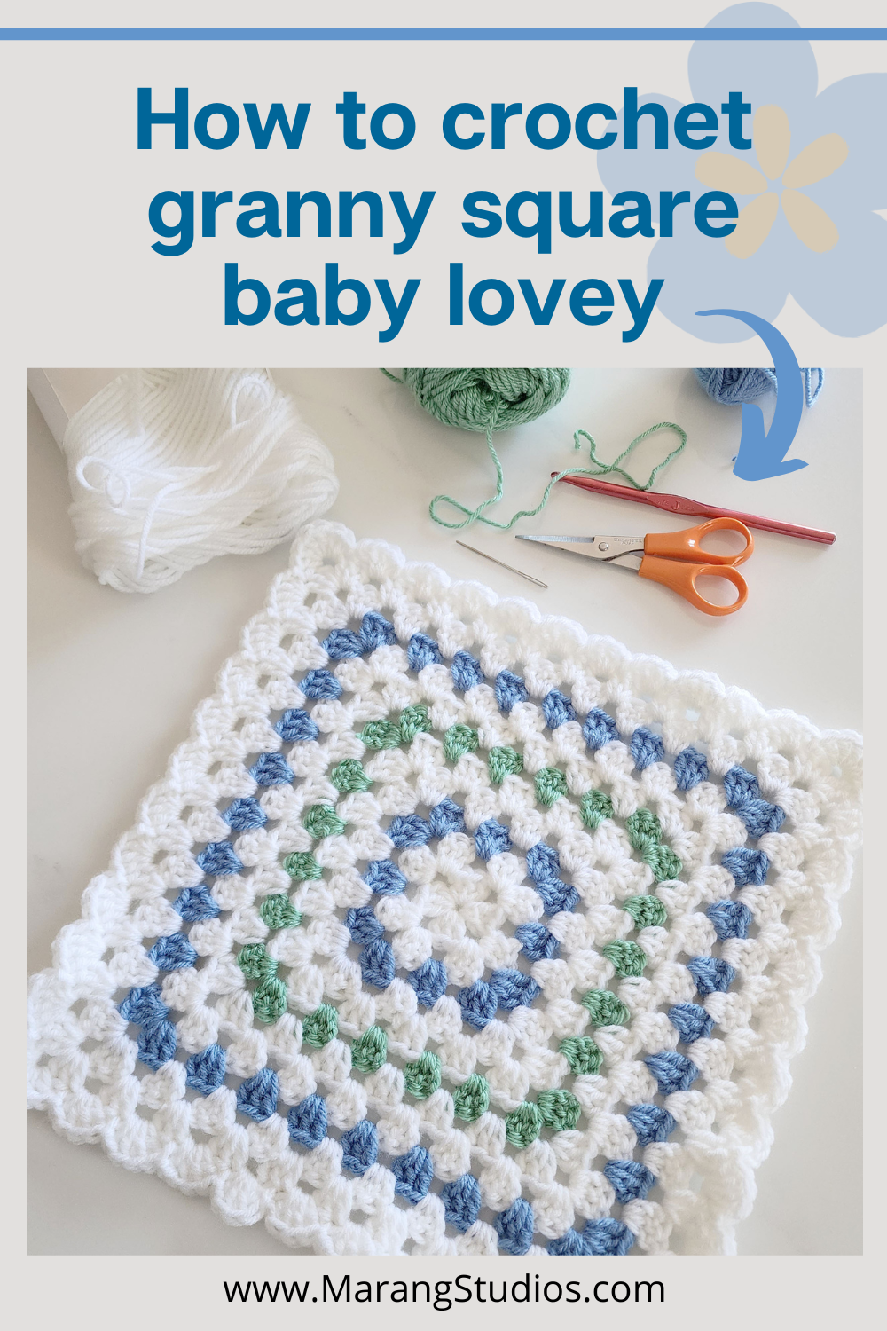 How To Crochet a Granny Square Baby Lovey